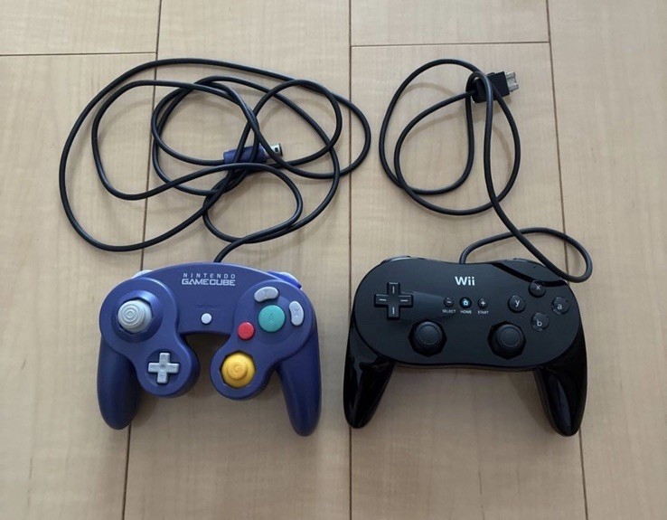 Official Nintendo GameCube Controlle& Wii classic controller Tested Japan Black