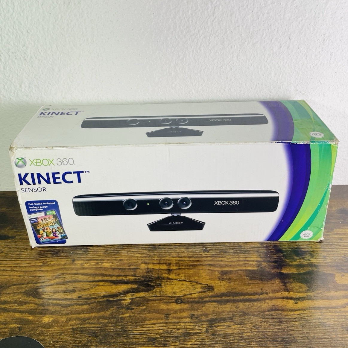 Microsoft Kinect Sensor for Xbox 360 Black Wired Motion Sensor LPF-00004 CIB