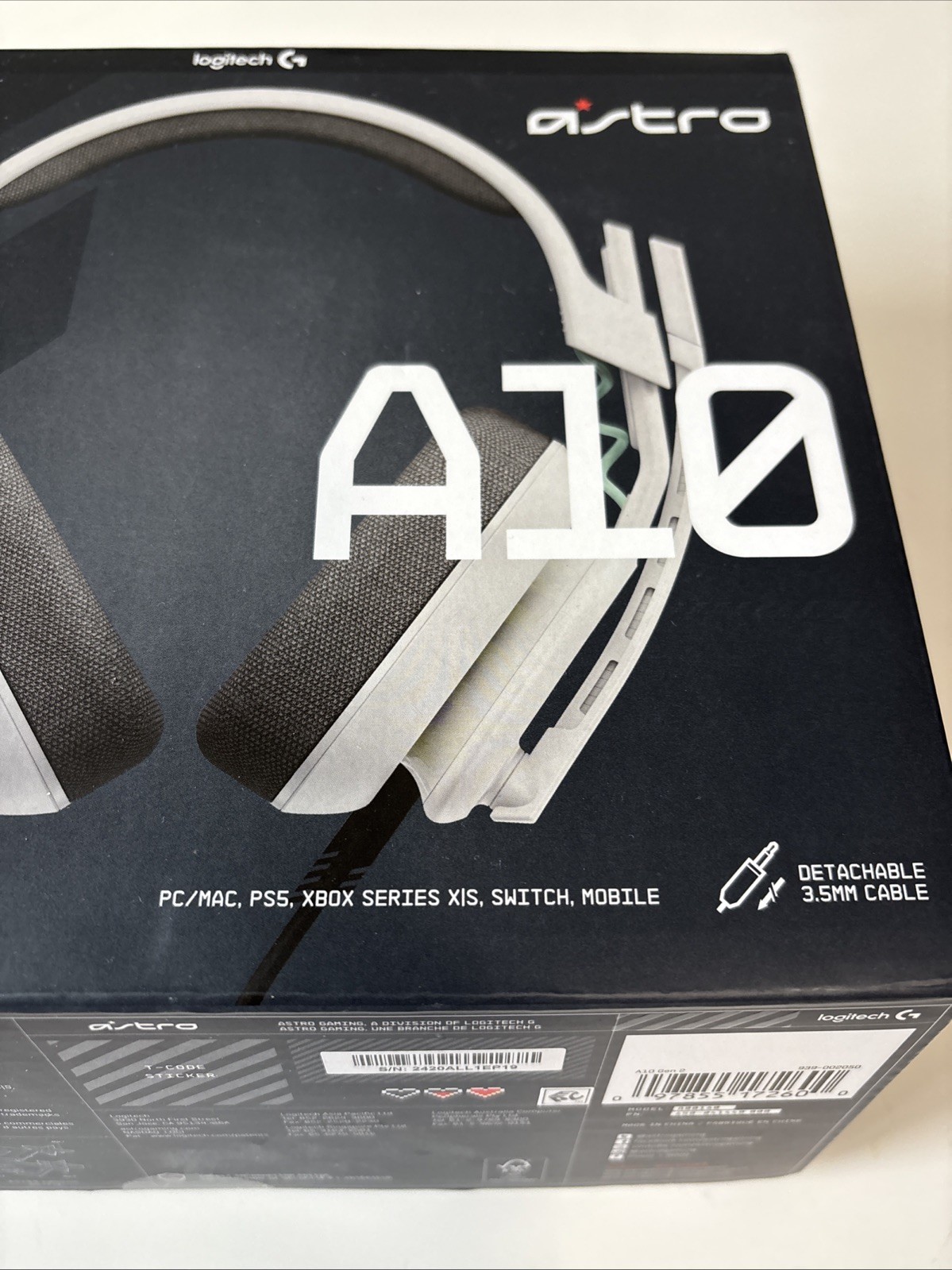 Logitech Astro A10 Gen 2 Gaming Headset – PC, PS5, Xbox XIS, & Switch – Open Box