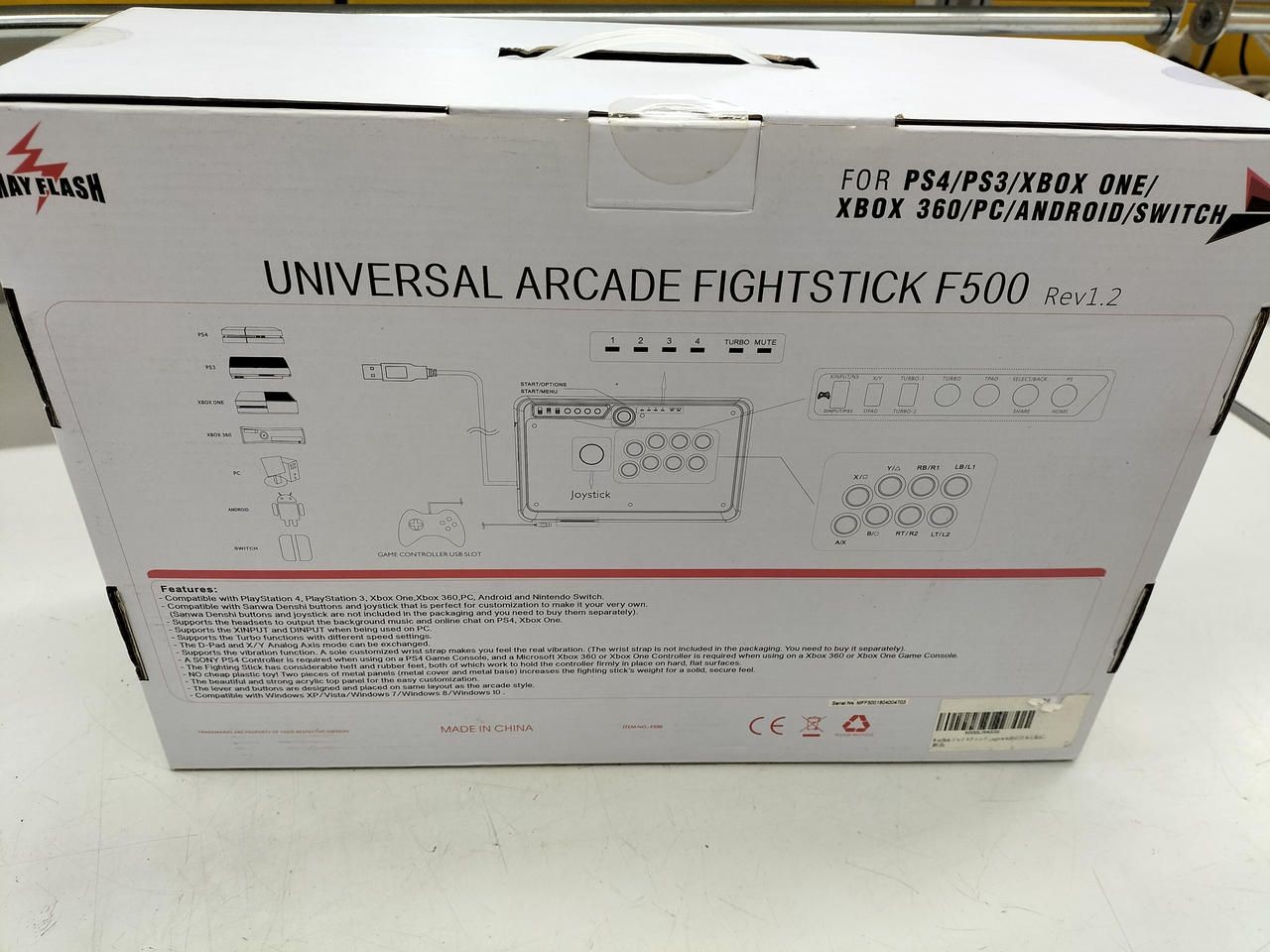MAYFLASH Arcade Controller FIGHTSTICK F500 Used