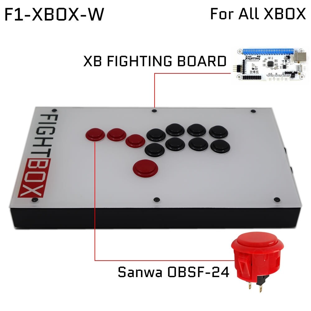 Fightbox F1 All Button Leverless Arcade Game Controller For PC/PS/Xbox/Switch