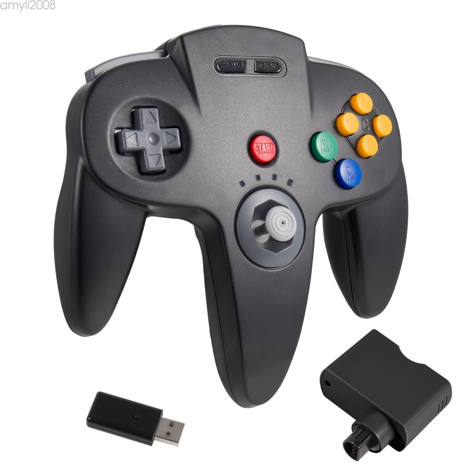 2.4G Wireless N64 Controller for Nintendo Switch PC Mac Windows/N64 w/Rumble Pak