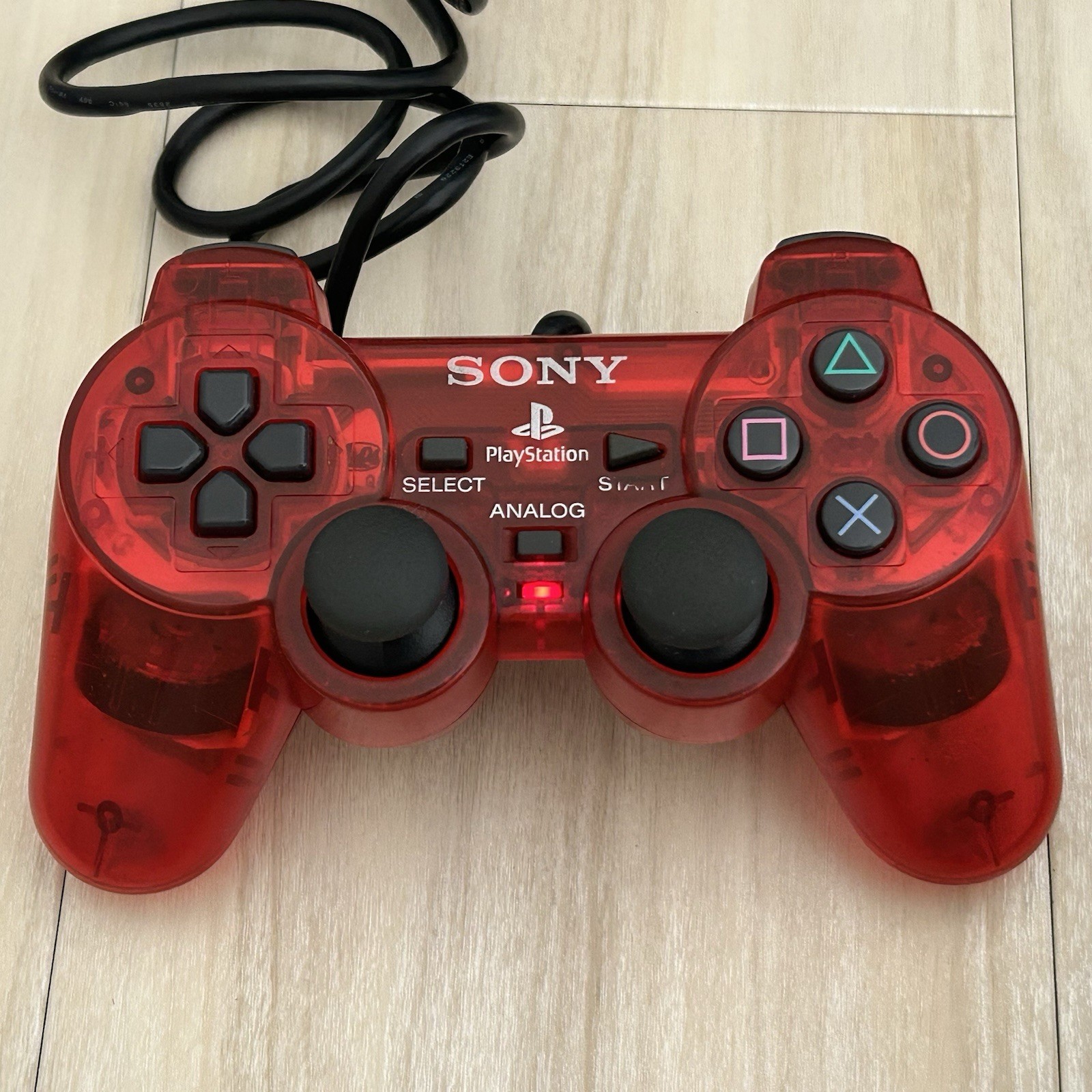 PlayStation PS2 Official Analog Controller Crimson Red SCPH-10010 Dual Shock 2
