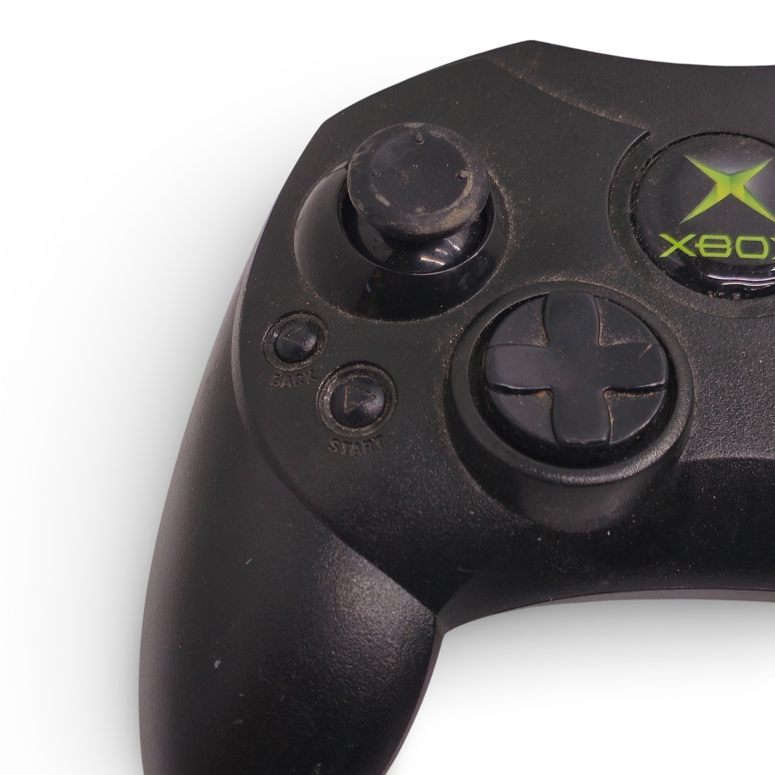 Microsoft Xbox Controller S X08-69873 Wired Gamepad Kinked Cord Untested As-Is