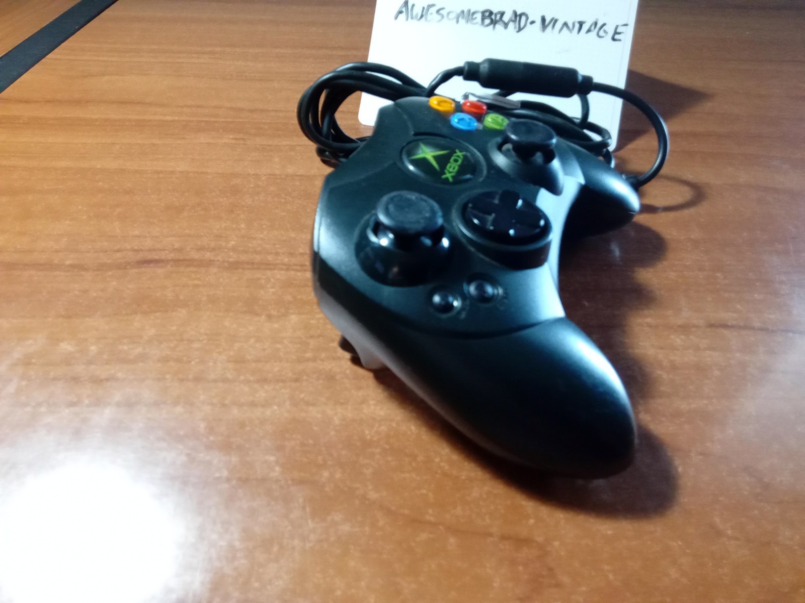 OEM Microsoft Original Xbox S-Controller – Black W/ Breakaway Cable *TESTED*