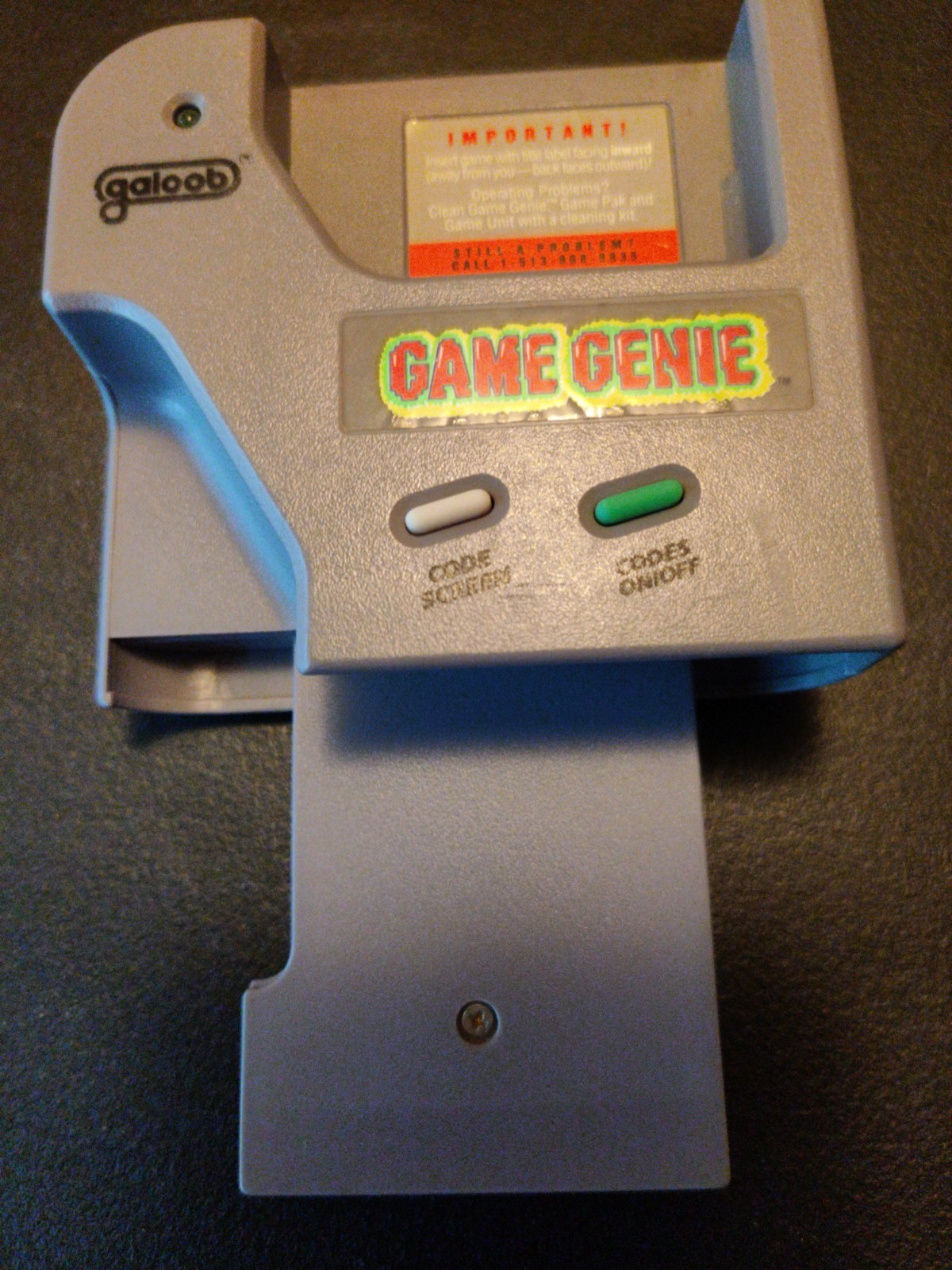 Galoob Nintendo GameBoy Game Genie Model 7359Not Tested As Is