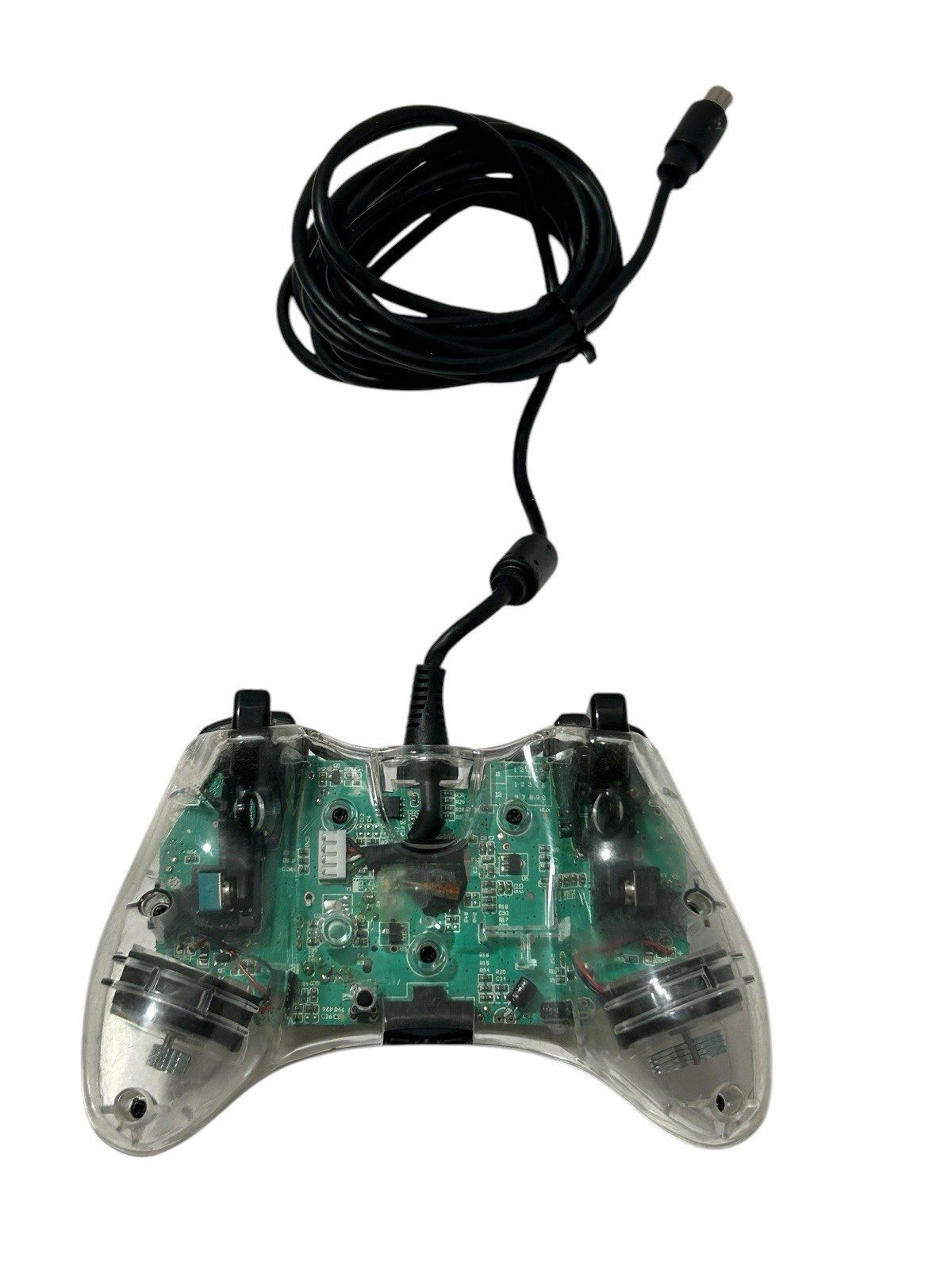 Xbox 360 Clear Remote PL-3702 Controller Afterglow Wired Blue LED Tested