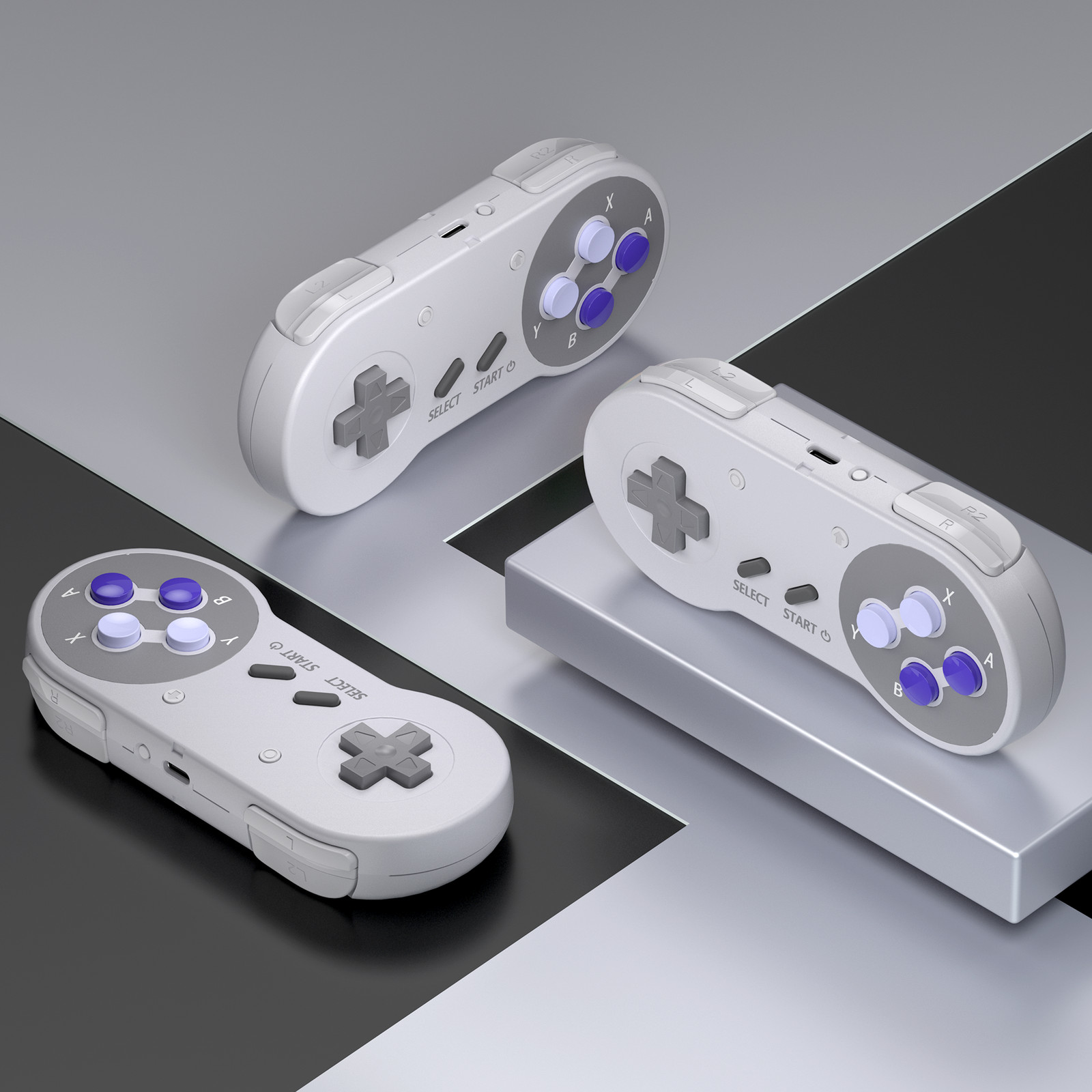 2.4 GHz Wireless SNES Switch Controller for Switch/Switch OLED Mac OS Raspberry
