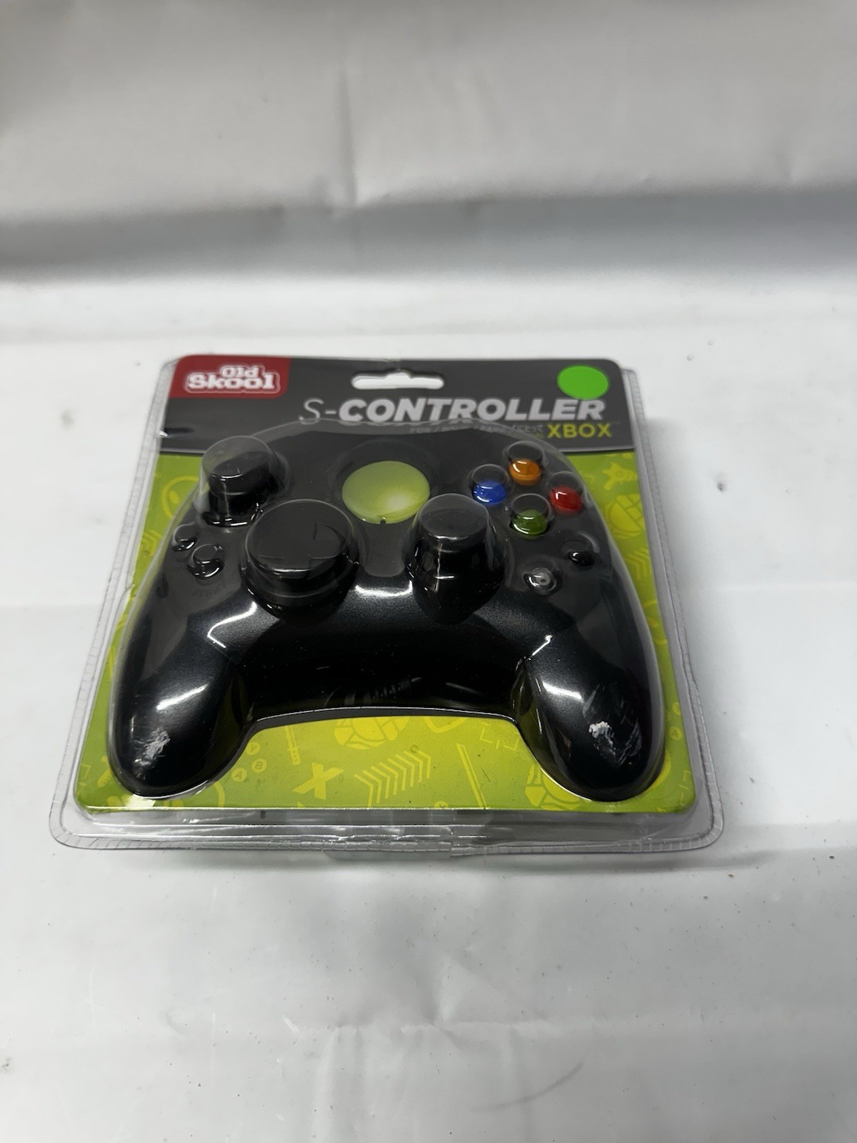 New Old Skool S- Controller BLACK (Original Xbox) ~Unopened packaging ~Fast Ship