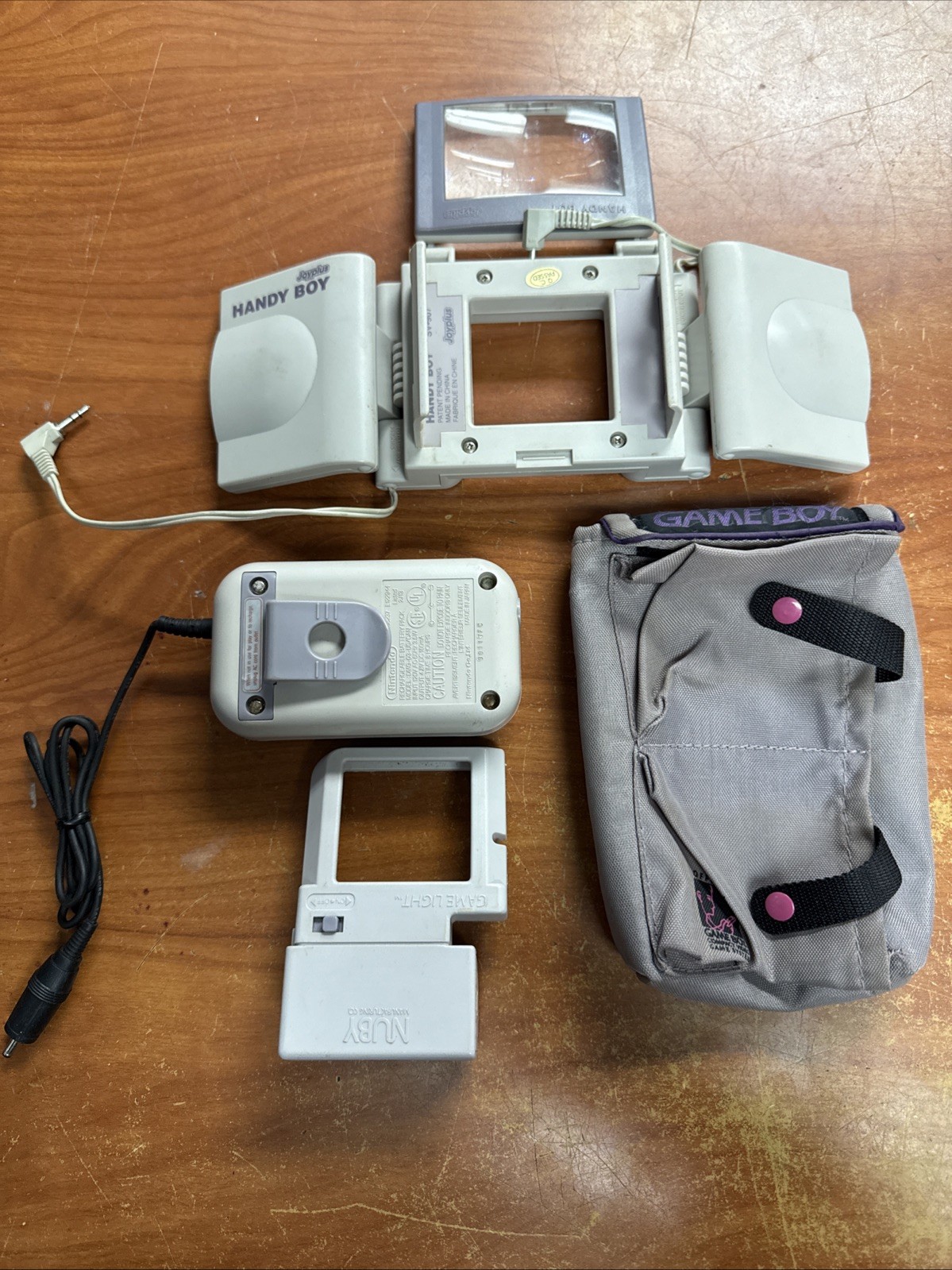 LOT 4 UNTESTED Original Nintendo HANDY BOY (by JoyPlus)+BAG,LIGHT &BATTERY