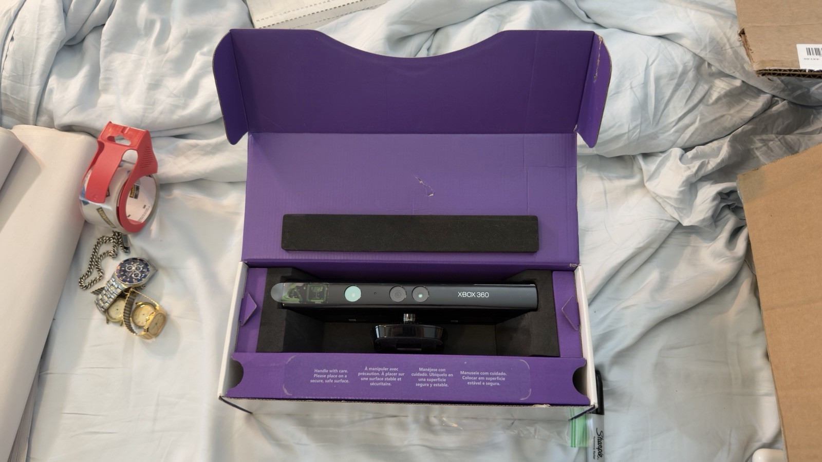 Microsoft Xbox 360 Kinect Motion Sensor Bar NEW OPEN BOX