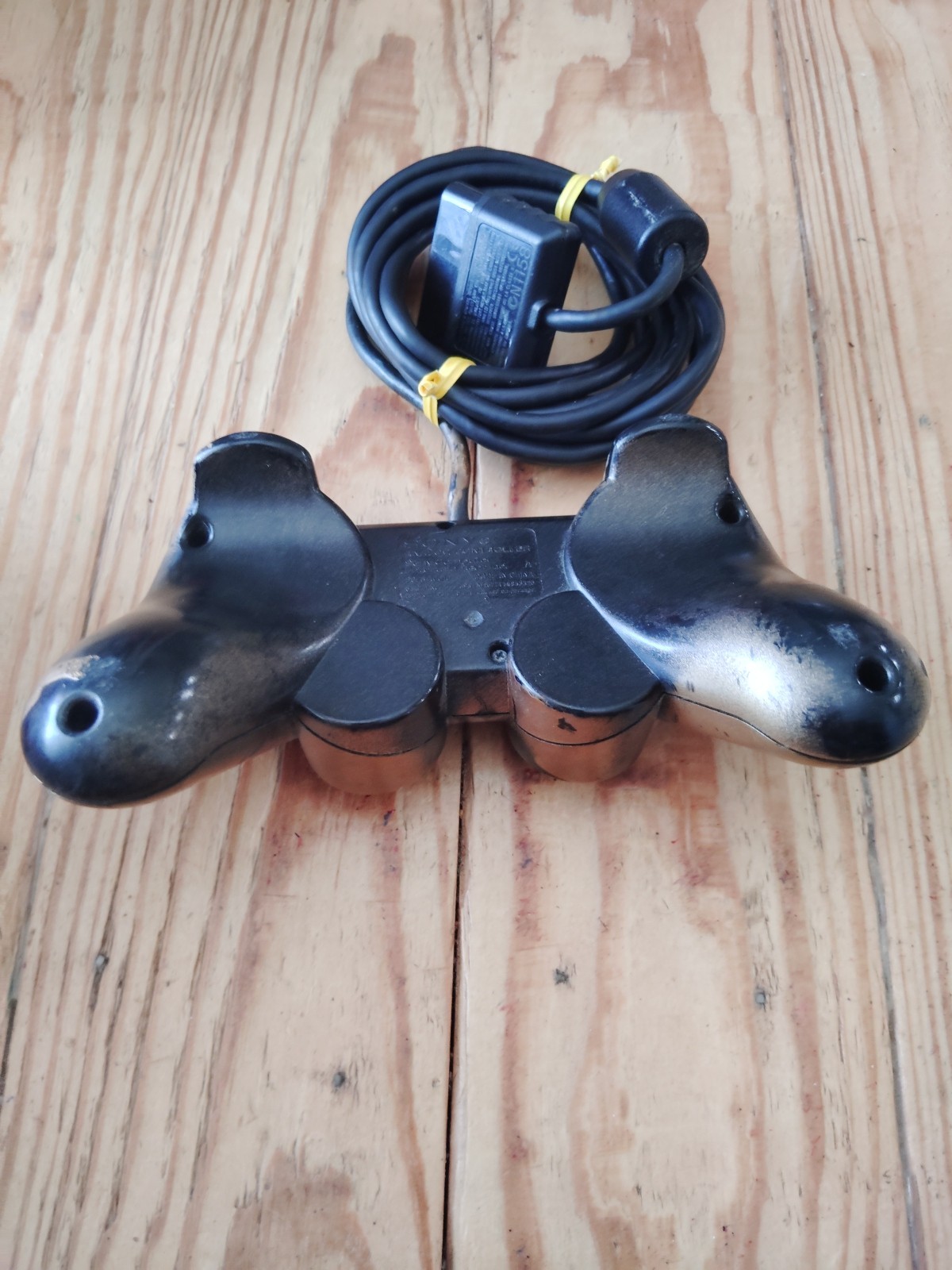 PS2 Dual Shock 2 Analog Controller Gold And Black Custom Paint Ps2 Tested Works