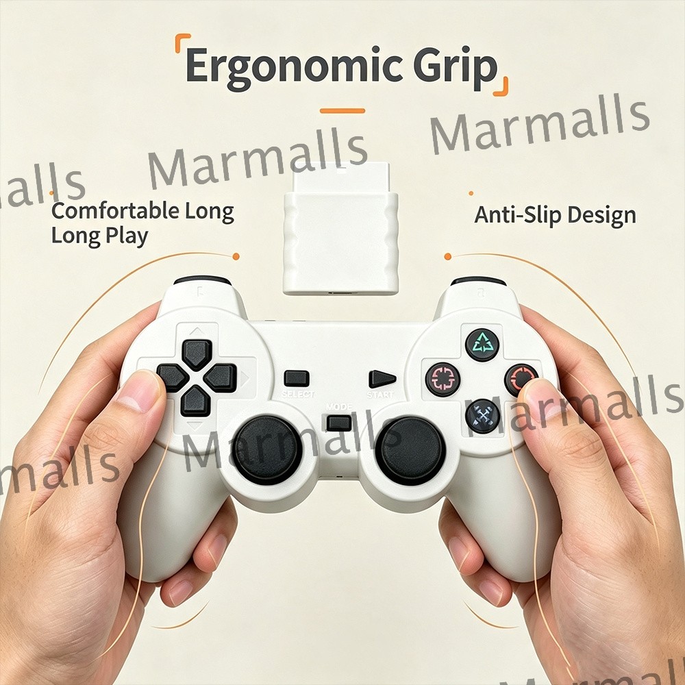 Wireless Controller For Sony PlayStation PS2 2.4GHz Dual Vibration Twin Shock