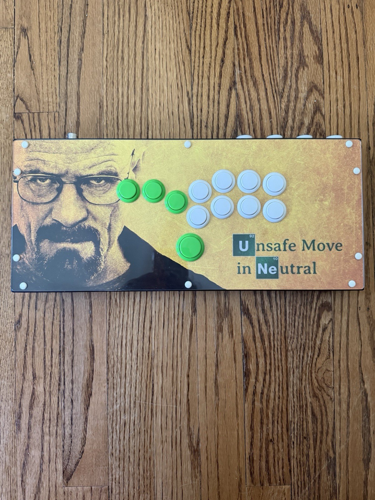 Custom Hit Box Leverless Controller with Carrying Case