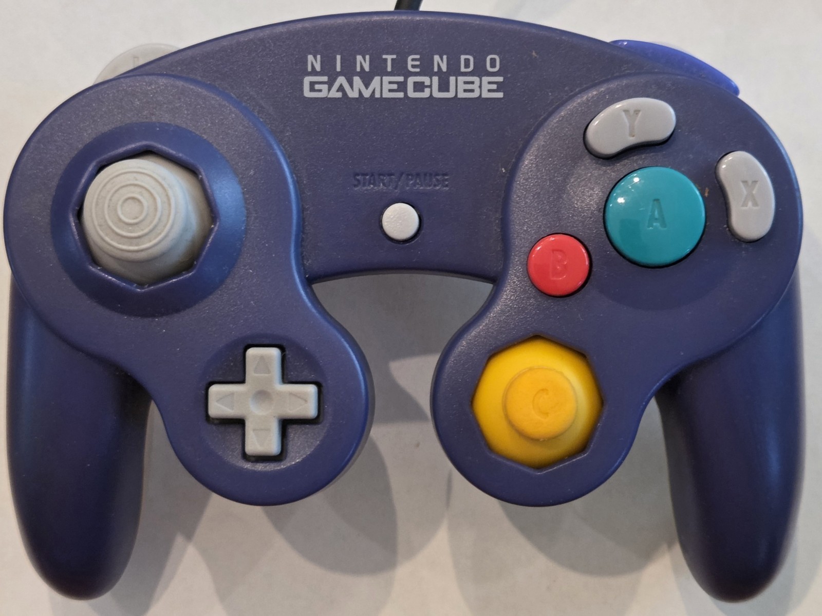 OEM Nintendo GameCube Controller Indigo Purple Clear Back DOL-003 Tested