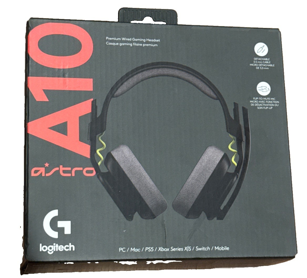 Astro A10 Gen 2 Wired Over-Ear Gaming Headset – Black