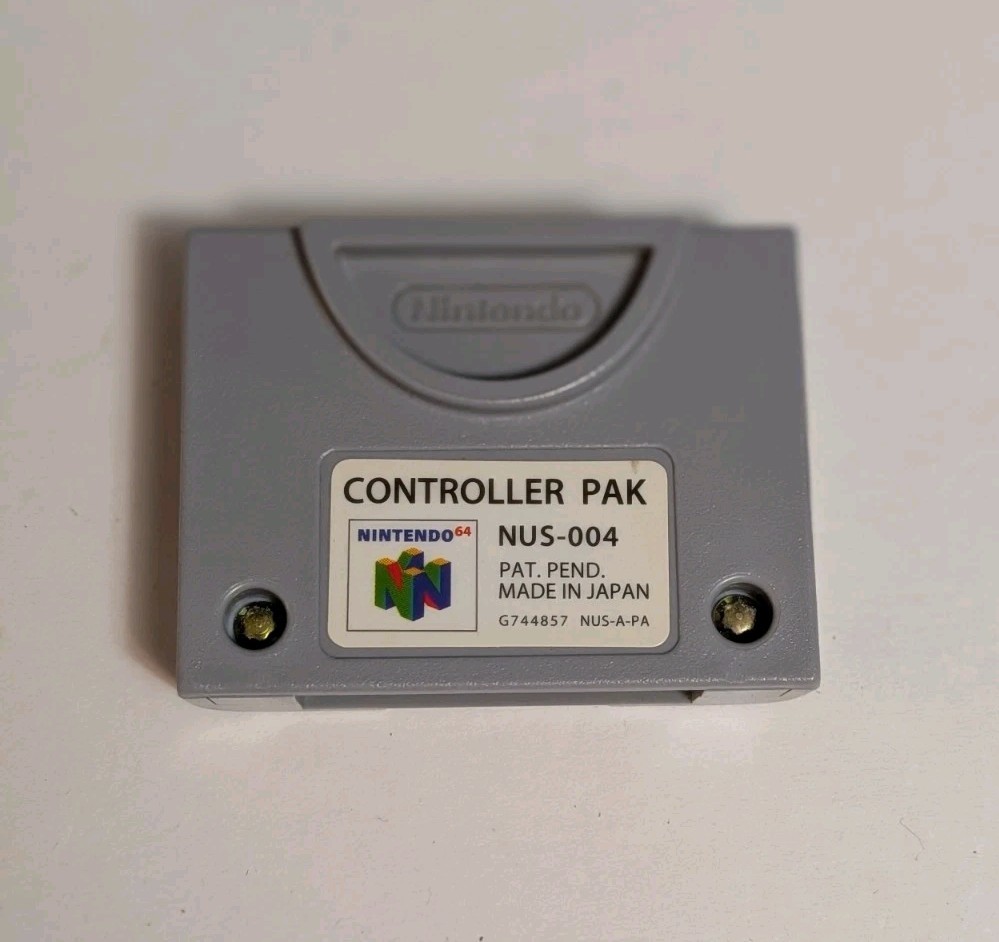 Nintendo 64 Controller Pak N64 Memory Card Save Pack NUS-004 |OEM *Tested*