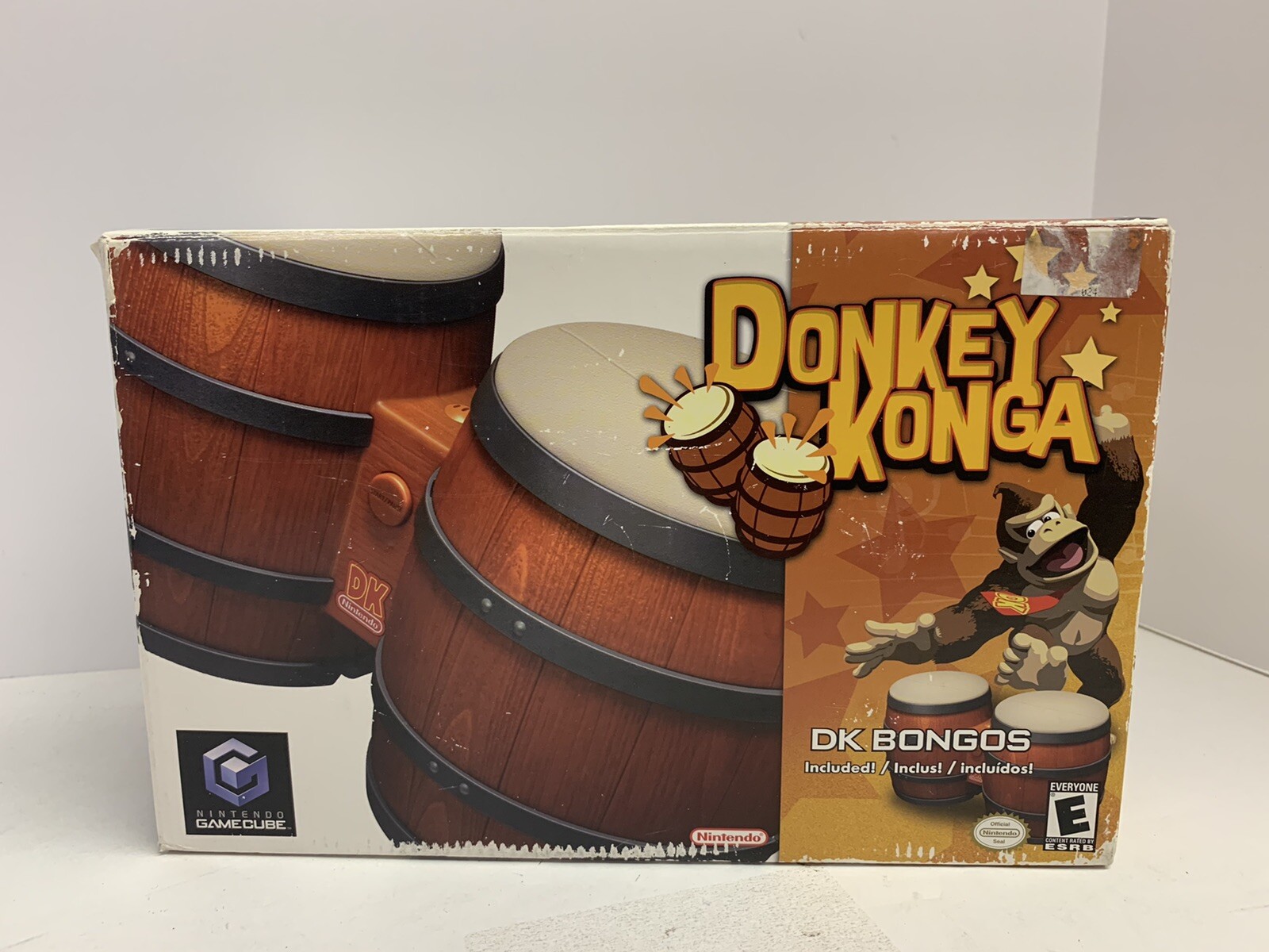 Nintendo GameCube Donkey Kong Bongos (DOLATK) IOB Drum For Parts Only