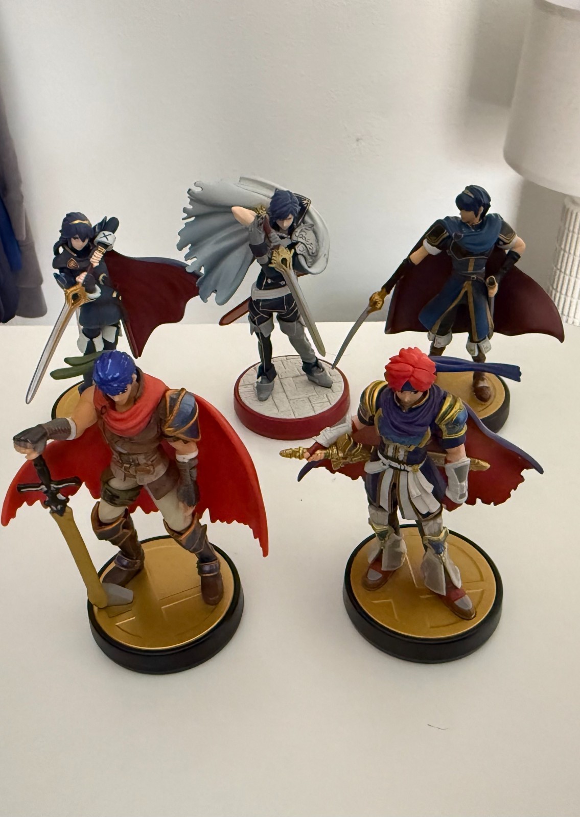 Fire Emblem Amiibo Lot (Marth Ike Roy Chrom Lucina) Super Smash Bros Nintendo
