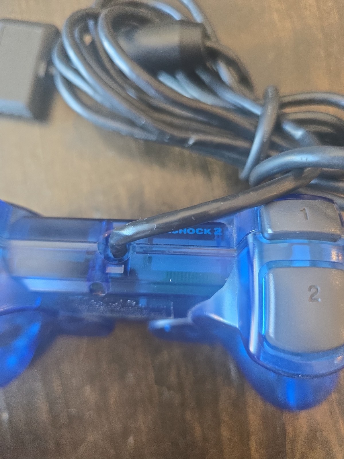 Sony PlayStation 2 PS2 Ocean Blue Clear Controller DualShock OEM SCPH-10010