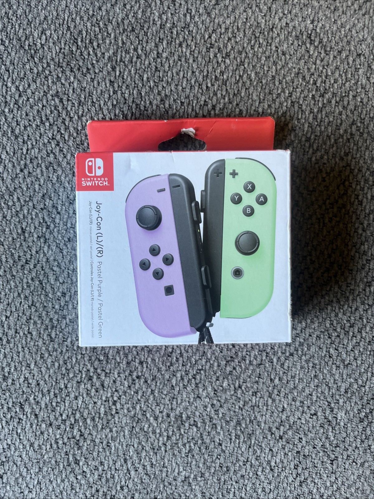 Official Nintendo Switch Joy-Con L/R – Pastel Purple/Pastel Green