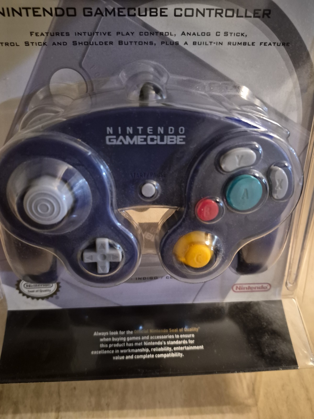 Nintendo GameCube Official OEM Indigo Purple Clear Controller Brand New Sealed
