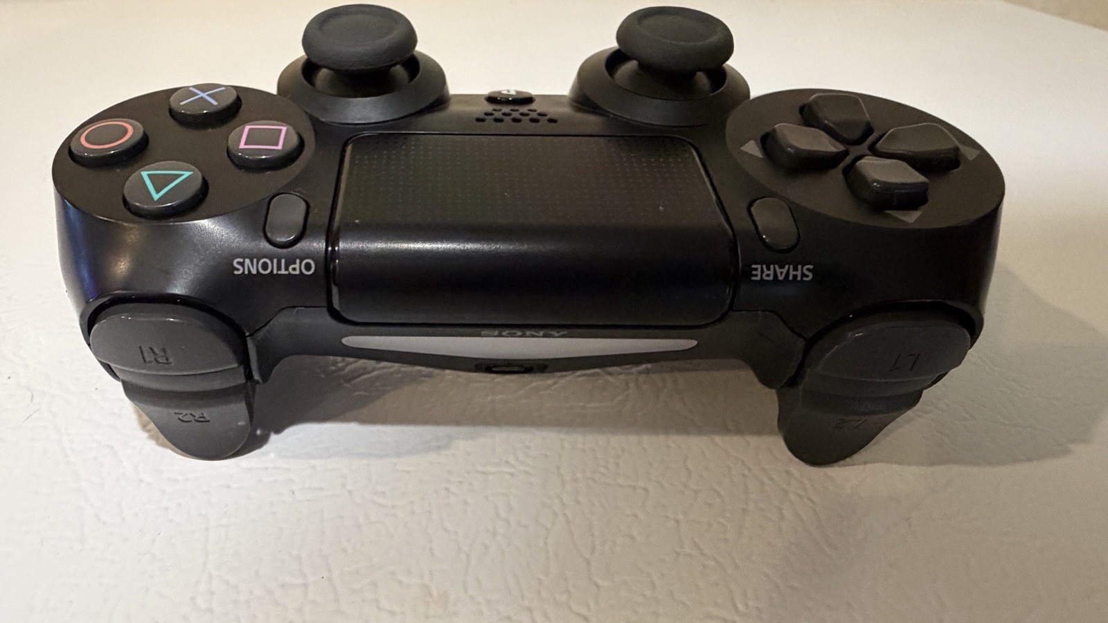 OEM Jet Black Dualshock 4 Ps4 Controller With Hall Effect Joysticks Tested