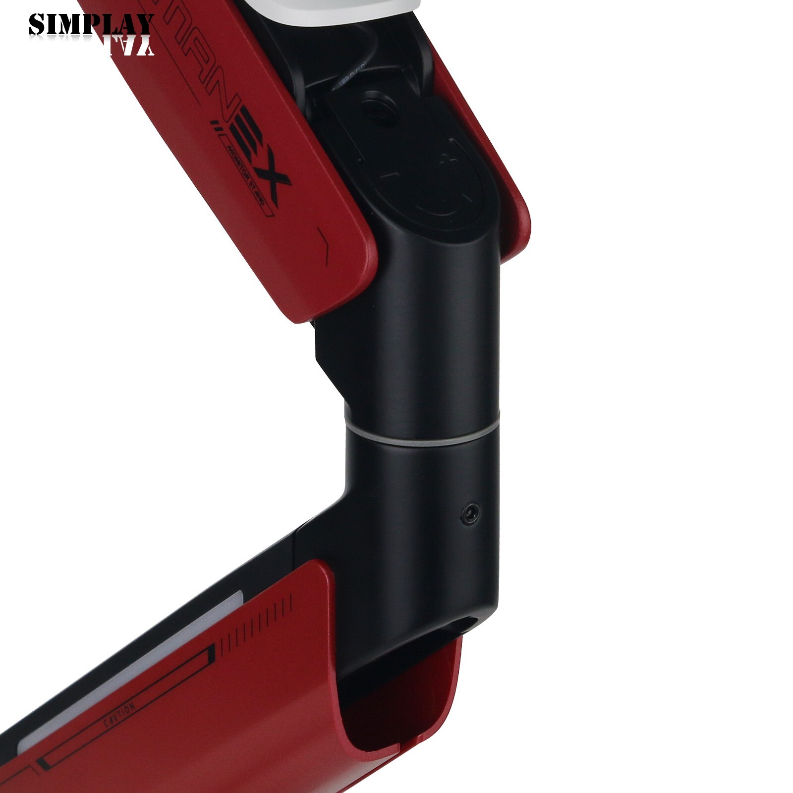 HumaneX T18-1E RGB Gaming Monitor Stand Monitor Arm (Red) with 20KG Payload