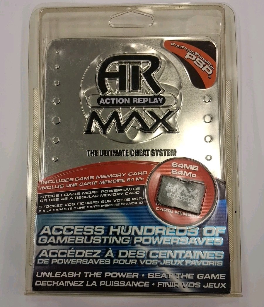 Intec PSP Action Replay Max PlayStation Portable 2005 Brand New Cheat System
