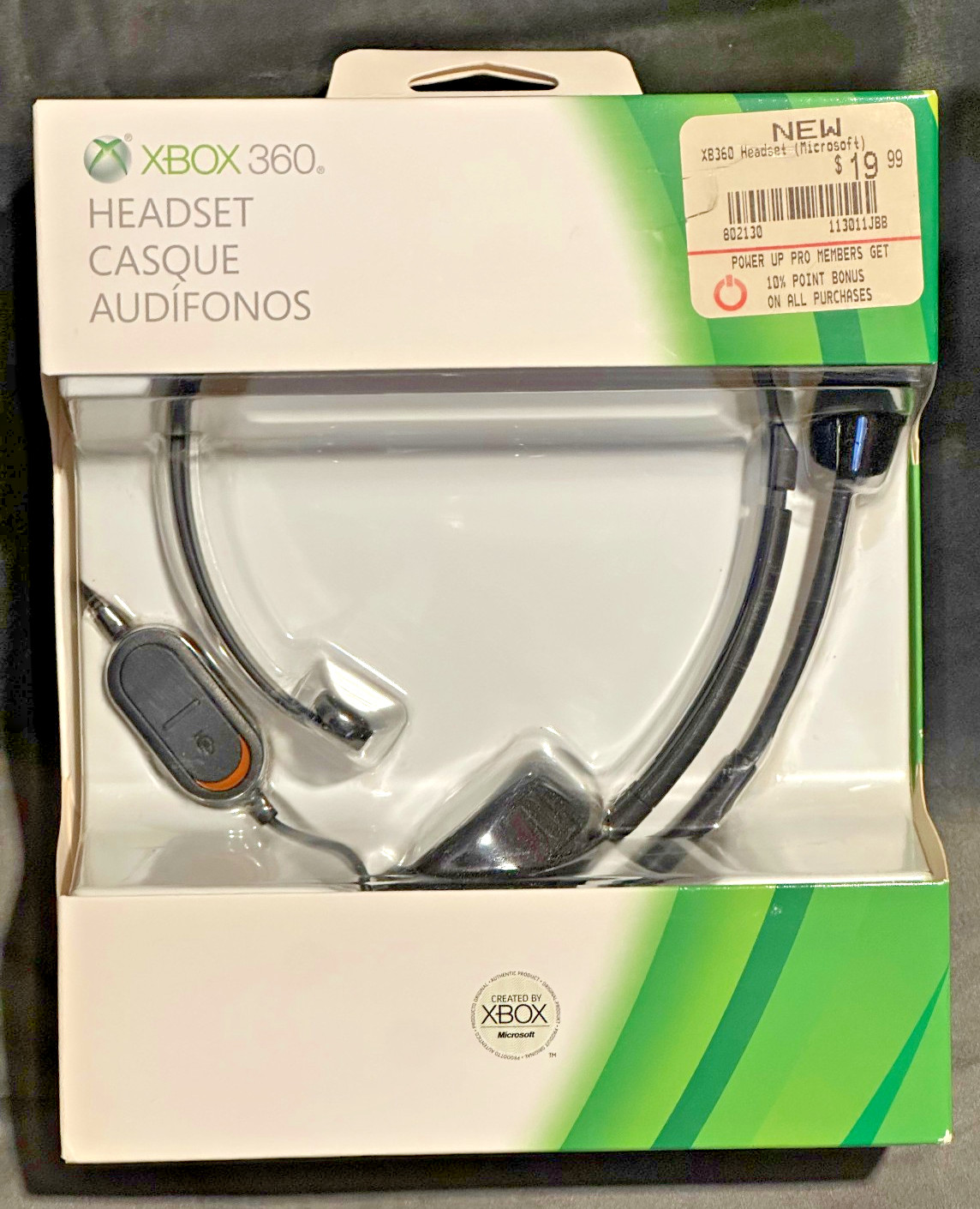 Vintage Microsoft Xbox 360 Wired Headset NEW FACTORY SEALED Retro Gaming NIB
