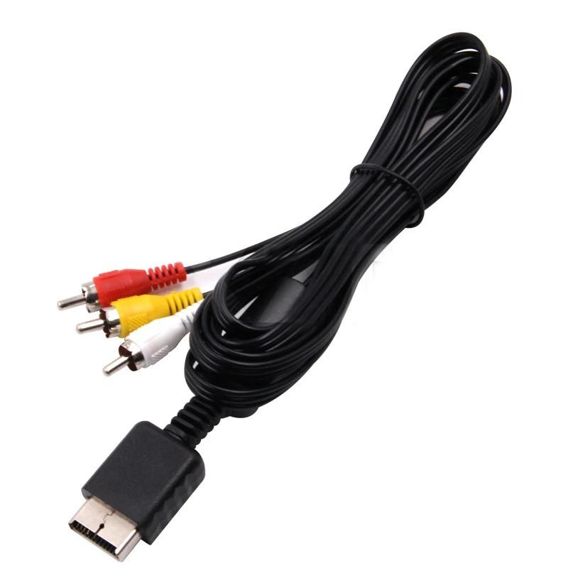 1.8M AV RCA Cable for Sony PS1 PS2 PS3 TV Audio Video Adapter Cord