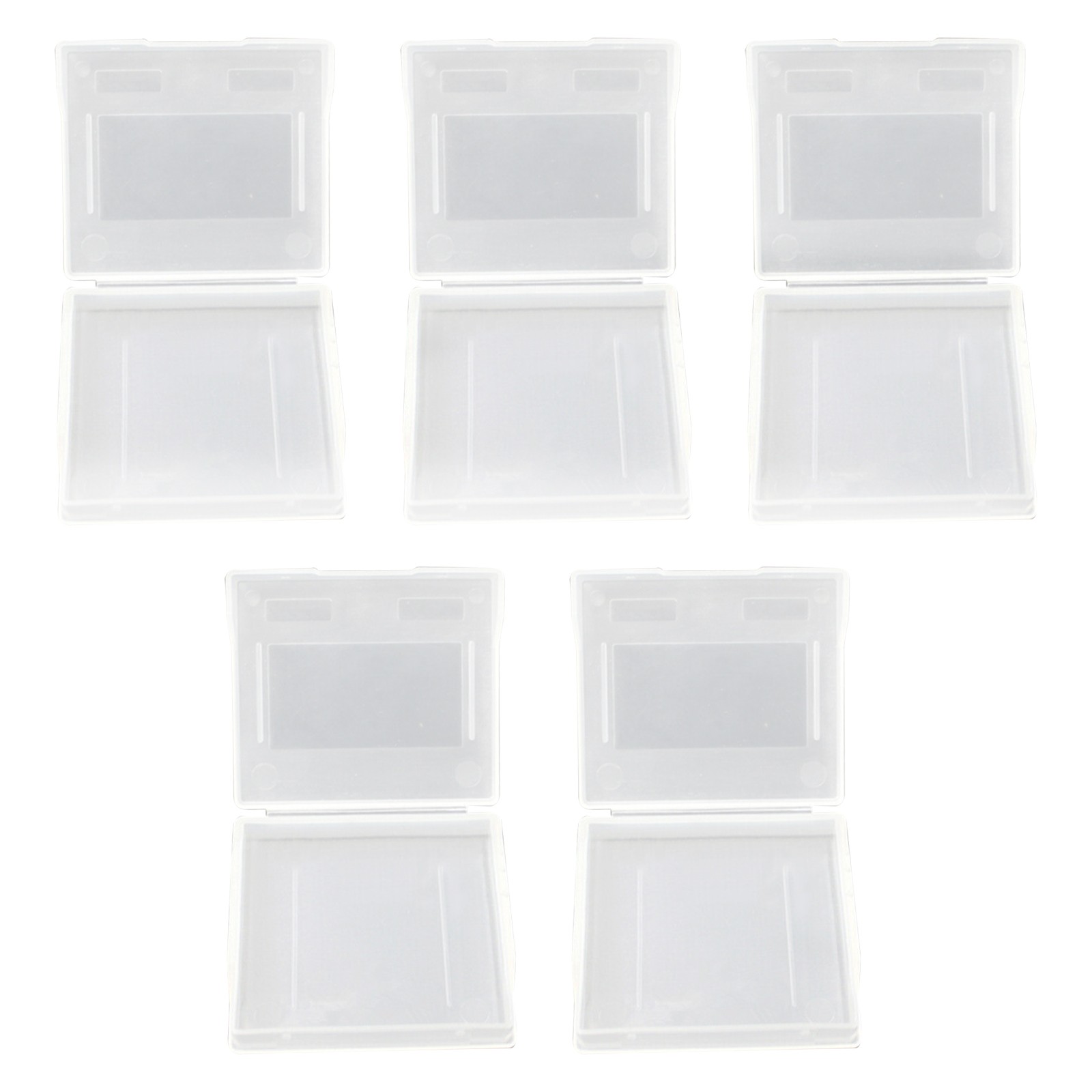5Pcs White Clear Game Cartridge Box Case Cover For SNK Neo Geo Pocket Color NGPC
