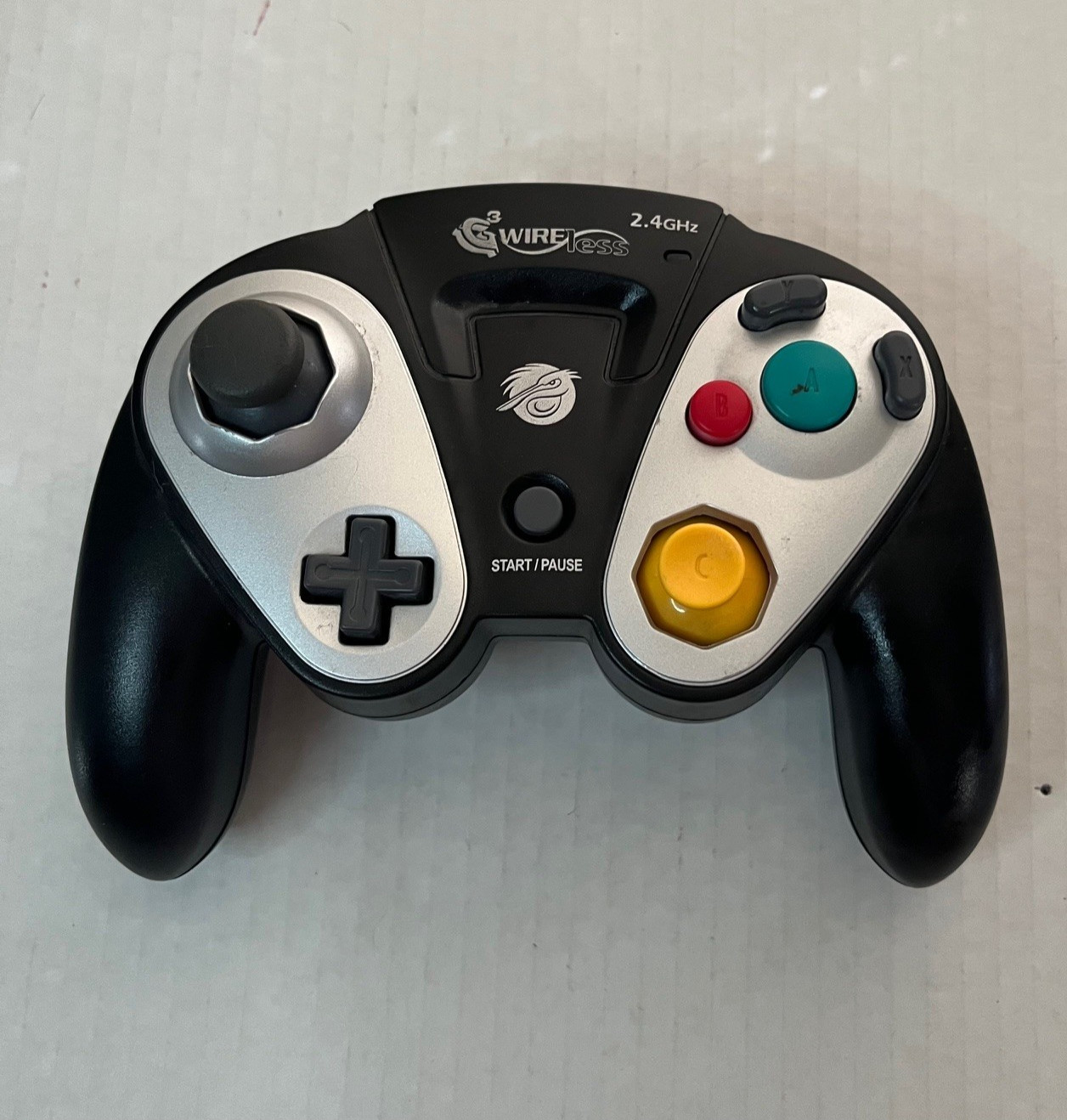 Wireless 2.4GHz GameCube Style Controller Third‑Party Black Tested Receiver