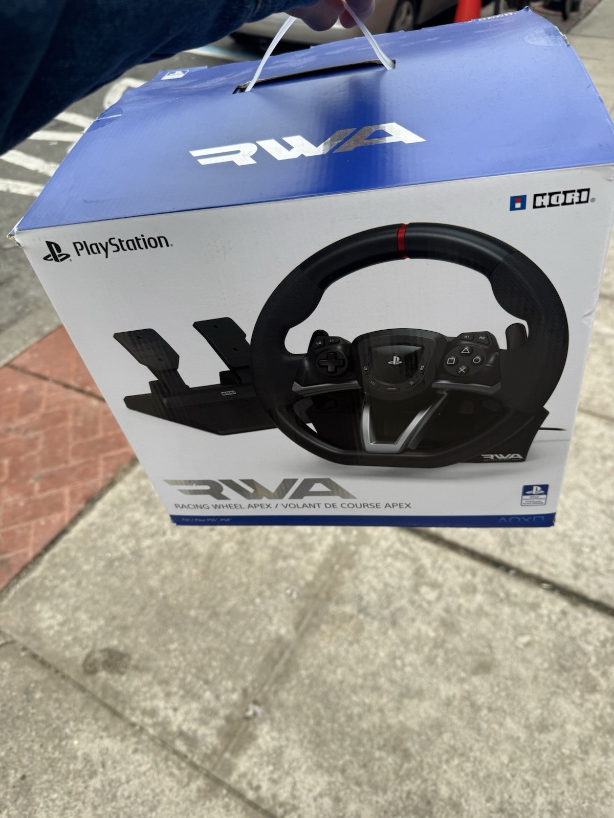 Hori Racing Wheel Apex Black Wired for PlayStation 5/4 with Pedals