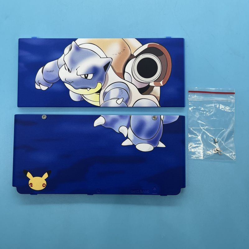 Top and Bottom Battery Cover Housing Shell Case For Nintendo New 3DS (2015) Blue