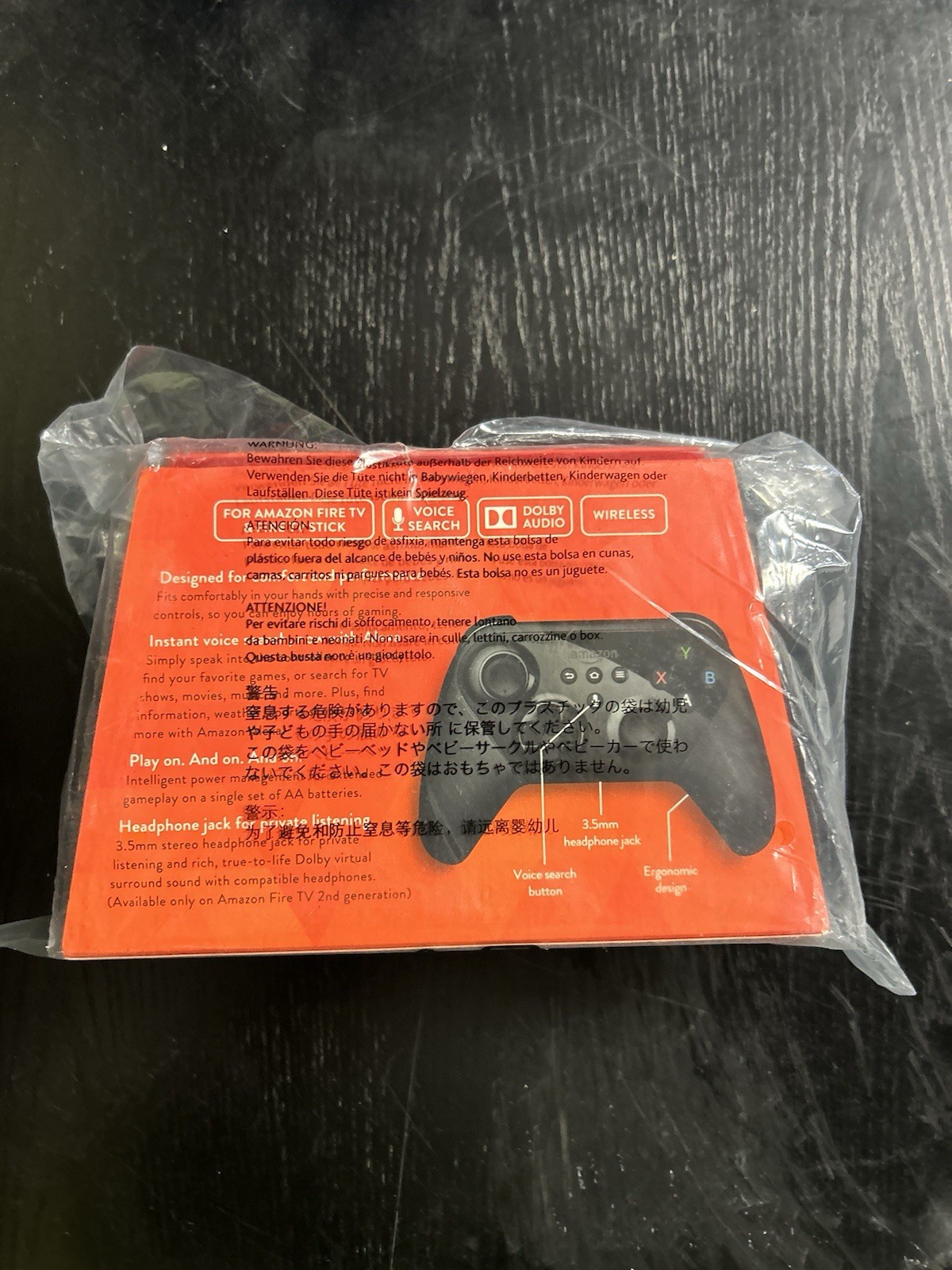 Amazon Fire TV Game Controller W/ Voice Search FireOS NEW SEALED