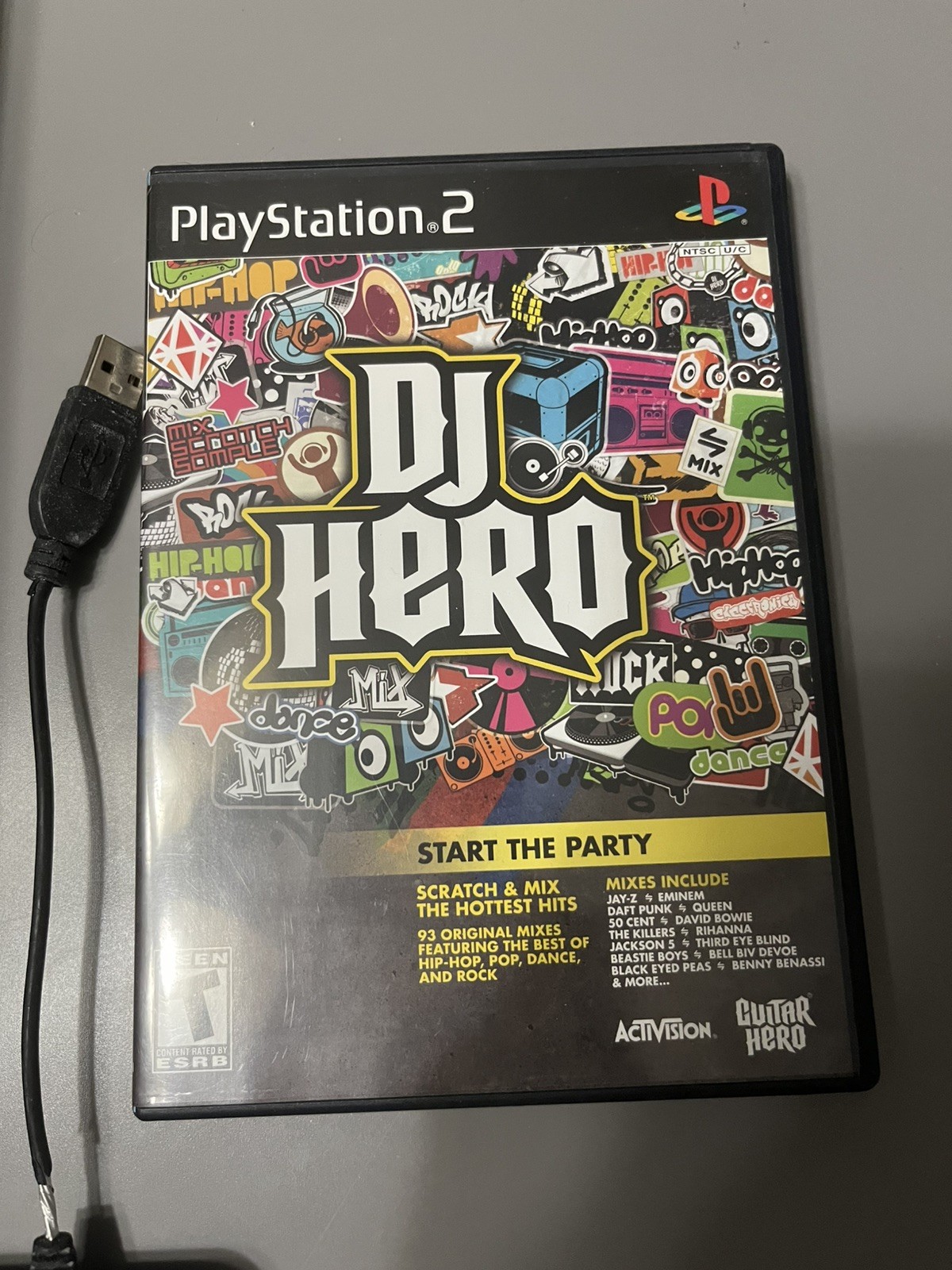 DJ Hero Wireless Turntable PS2, game and Dongle!