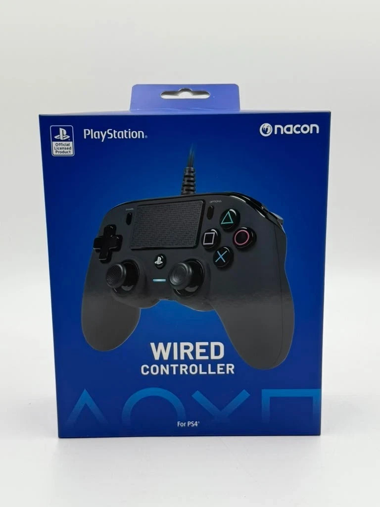 PS4 Wired Controller for PlayStation 4 & PC – Nacon – Black