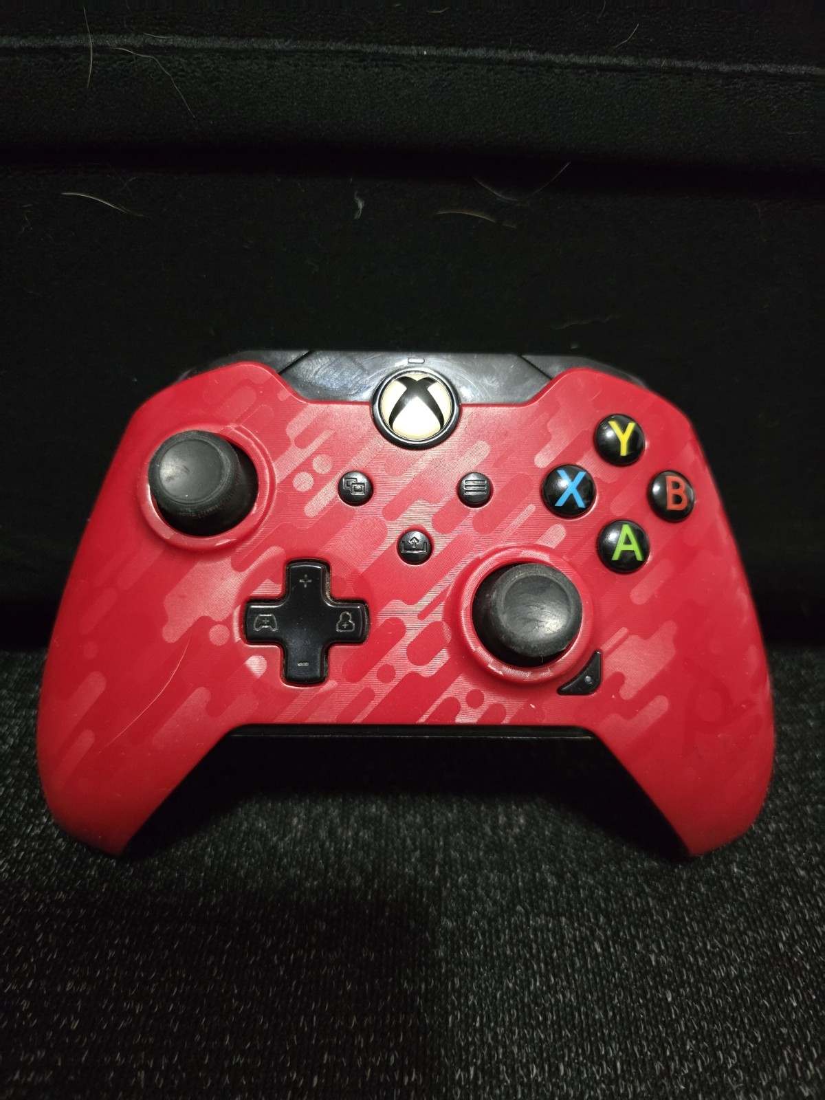 PDP Xbox Series X S Wired Controller Crimson Red Camo 049-012-1 TESTED NO CABLE