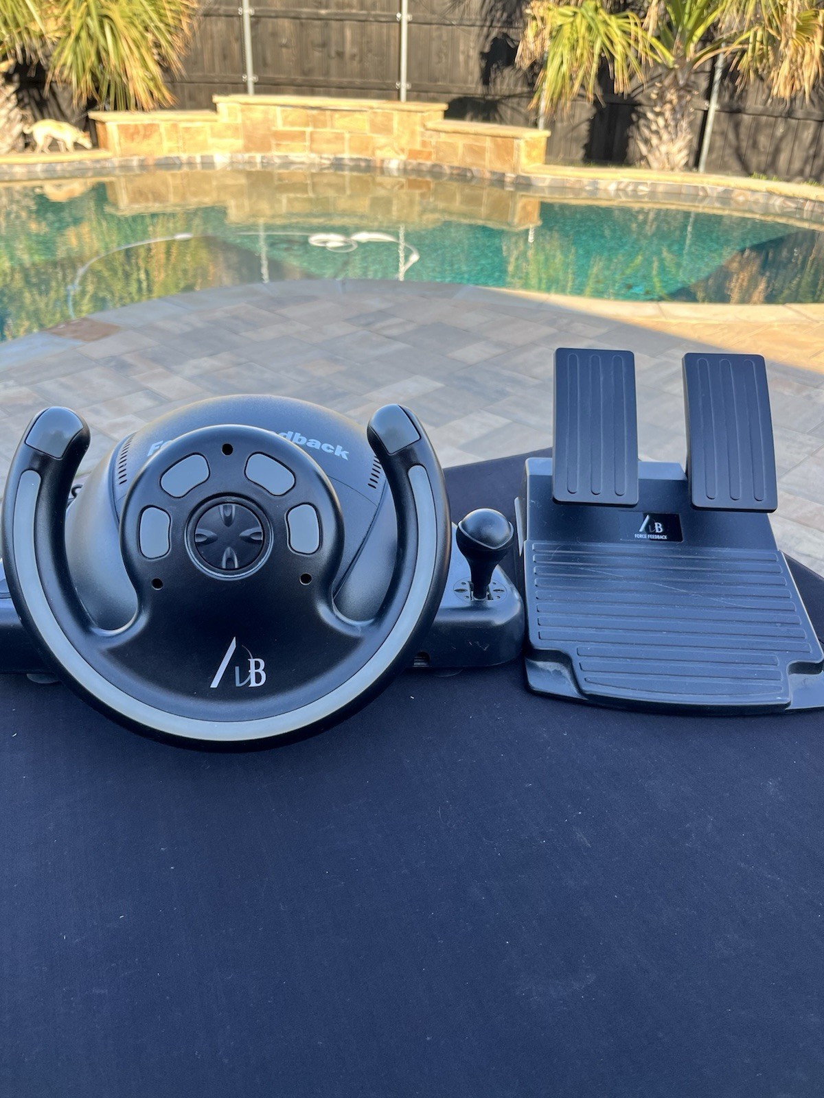 1990’s AVB Force Feedback Steering Wheel & Pedals For Pc Windows 95/98/XP