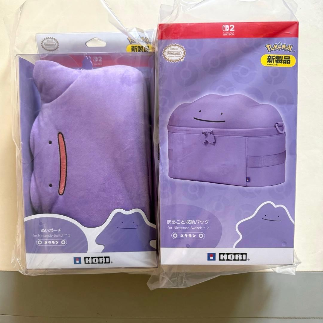 HORI Nintendo Switch 2 Ditto Storage Bag Plush Pouch Set NSX-164 NSX-185 New