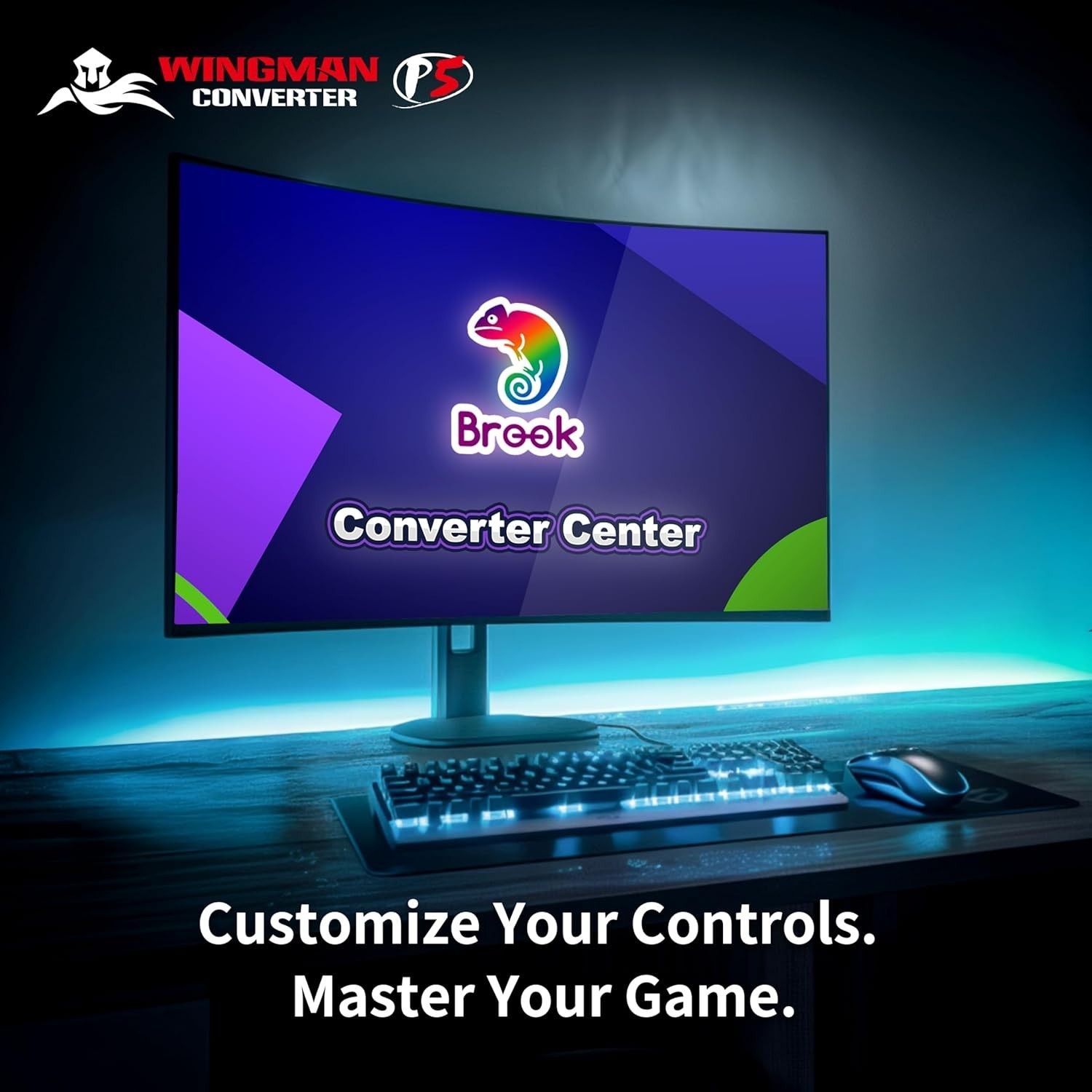 Brook Wingman P5 – P5 P4 PC Controller Converter with Wireless & Wired Ver.2026