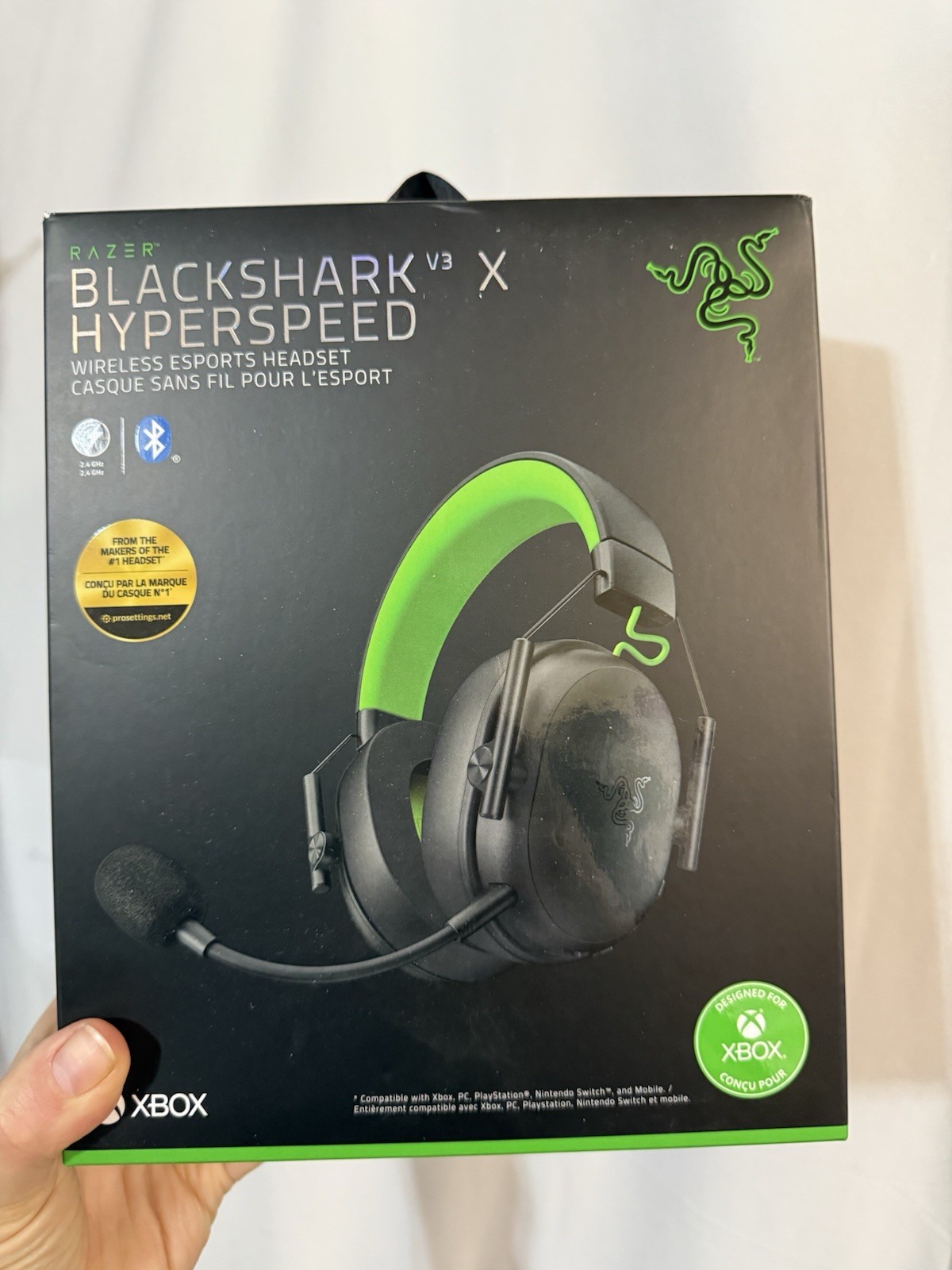 Razer BlackShark V3 X HyperSpeed Wireless Gaming Headset for Xbox. New Unopened