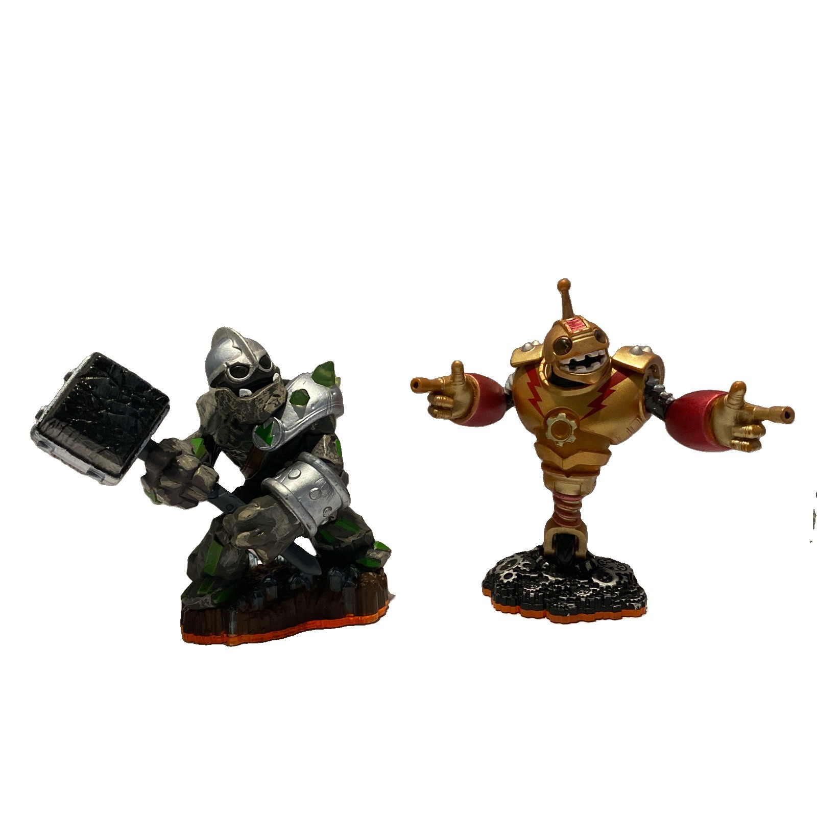 2012 Activision Skylanders Giants Crusher And Bouncer Character Figures Lot Of 2