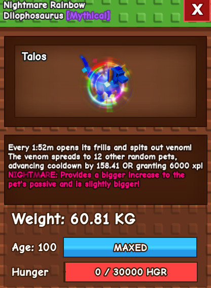 Grow A Garden l Max Level l Pet Service