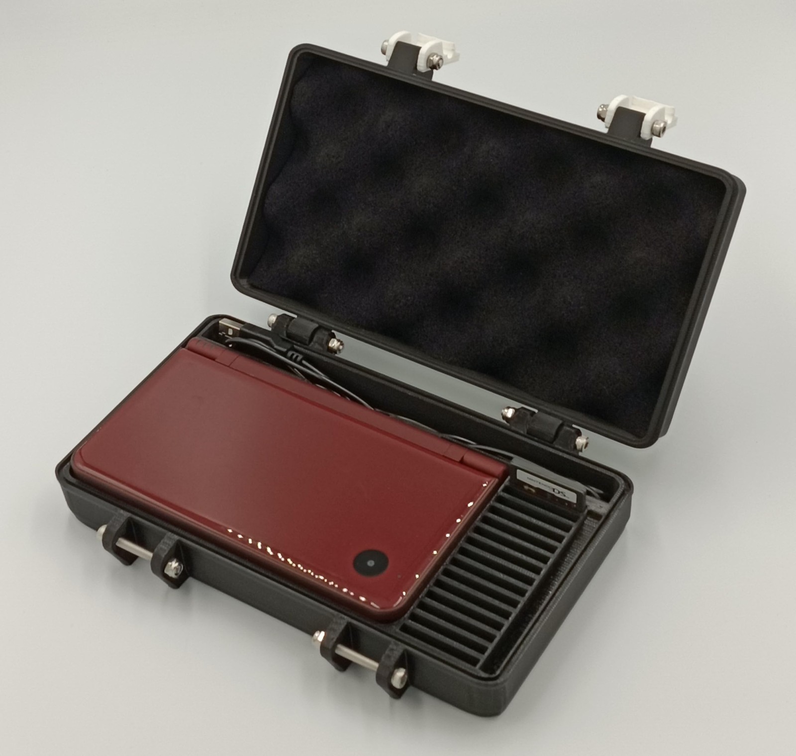 Rugged Carrying Case for Nintendo DSi XL Holds 15 Games & USB Cable