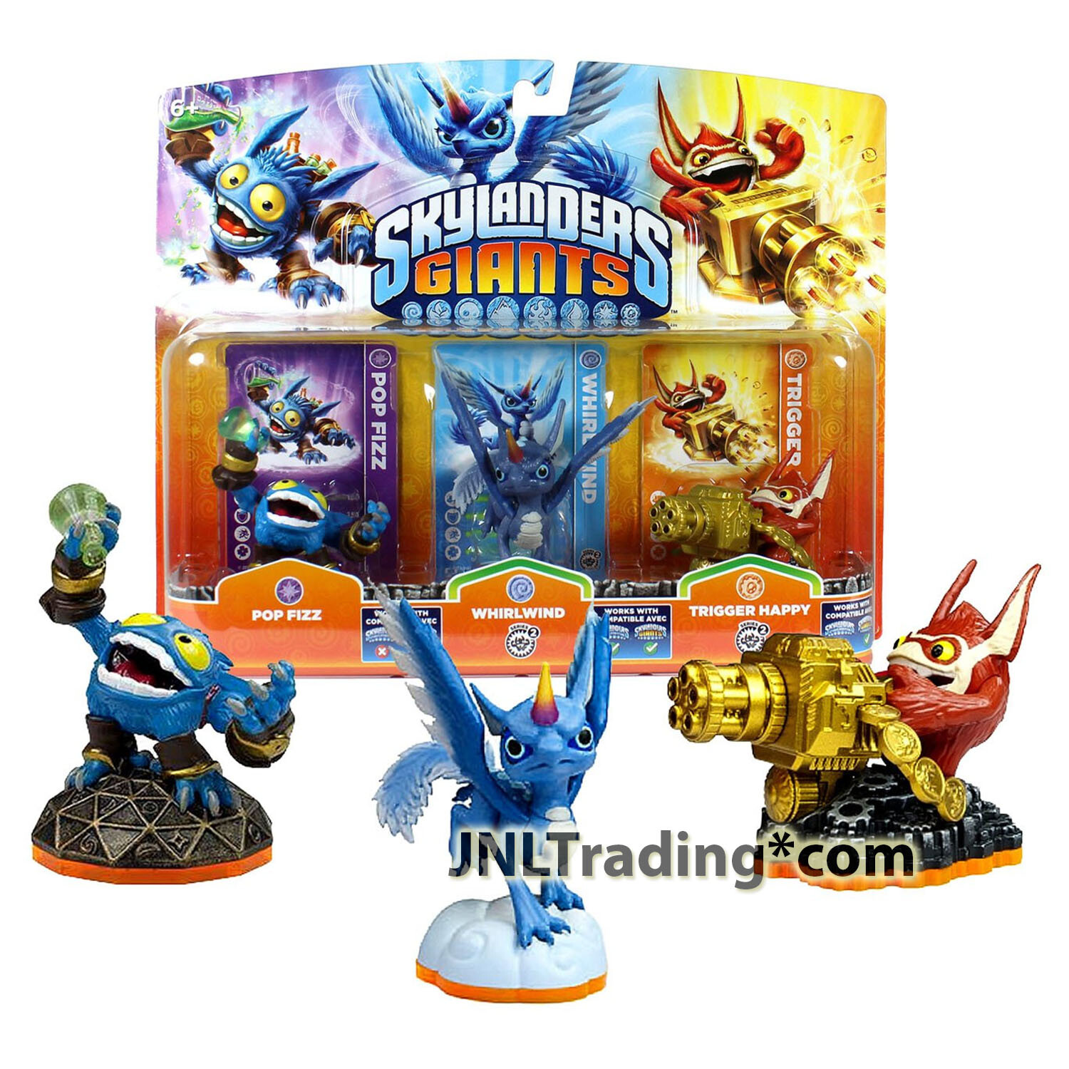 Activision Skylanders Giants 3 Pack Set – POP FIZZ, WHIRLWIND and TRIGGER HAPPY