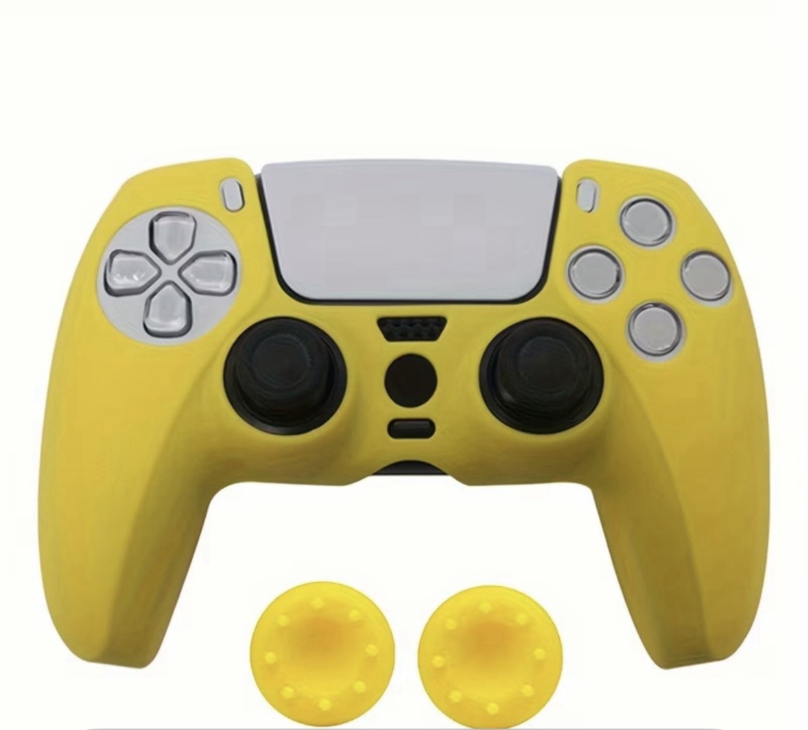 Silicone Case & Thumb Grips for PS5 Controller, Waterproof, Anti-Scratch