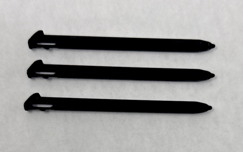3x Black Stylus Touch Plastic Pen Replacement for “new” Nintendo 3DS XL/LL