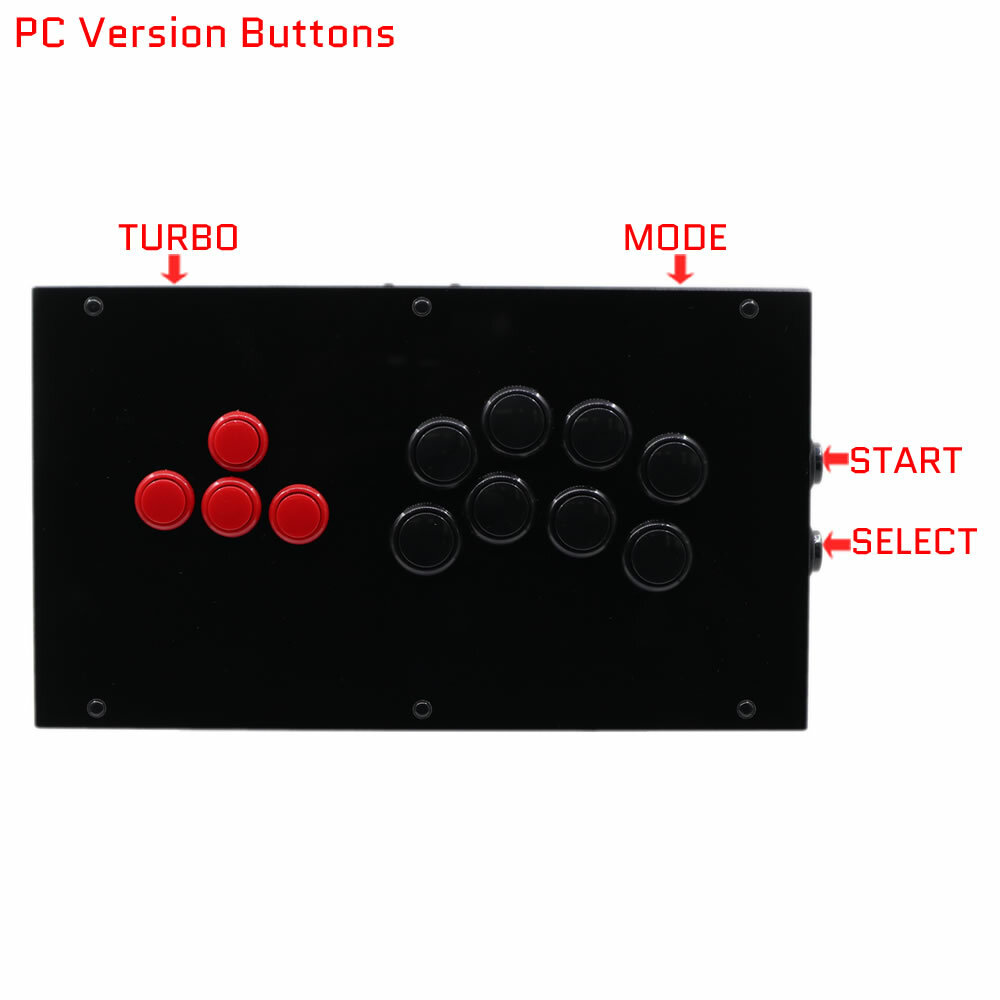 RAC-J800BB All Buttons Arcade Joystick Fight Stick For PS4/PS3/PC